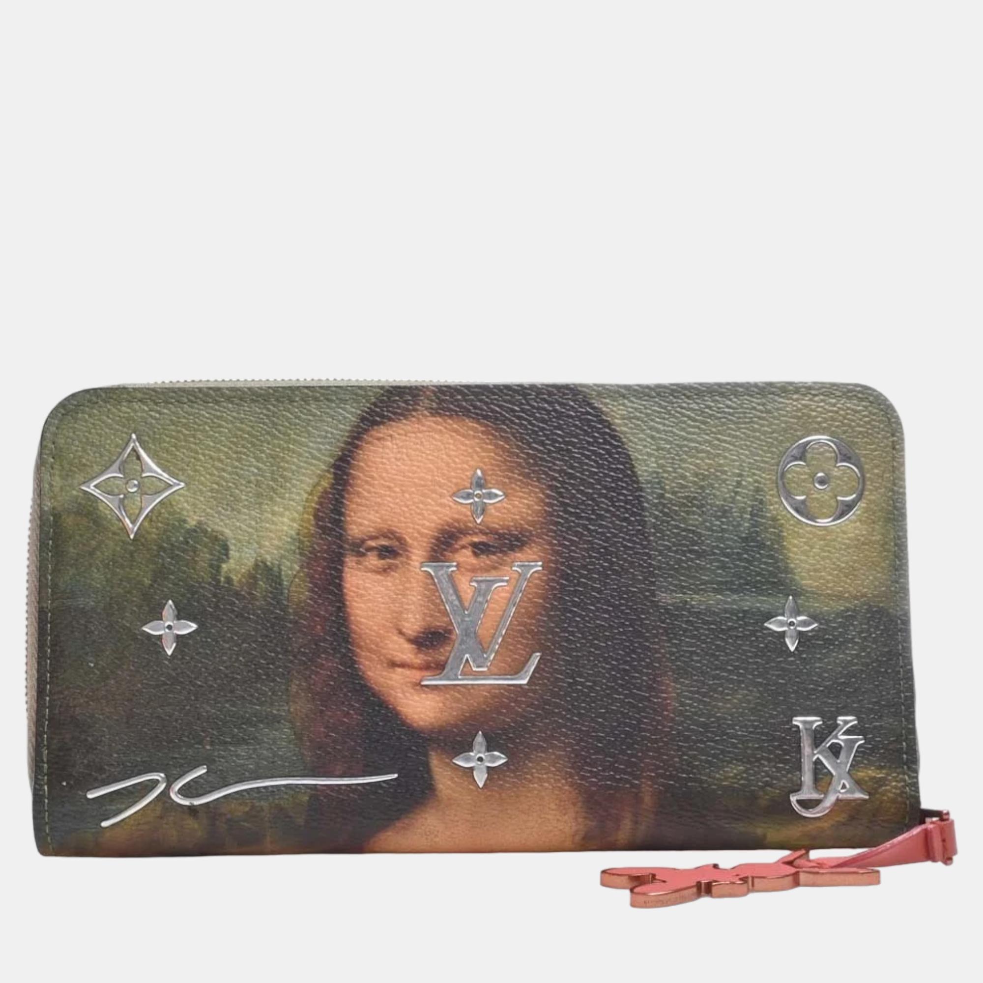 

Louis Vuitton Multi PVC Masters Collection Mona Lisa Zippy Wallet, Multicolor