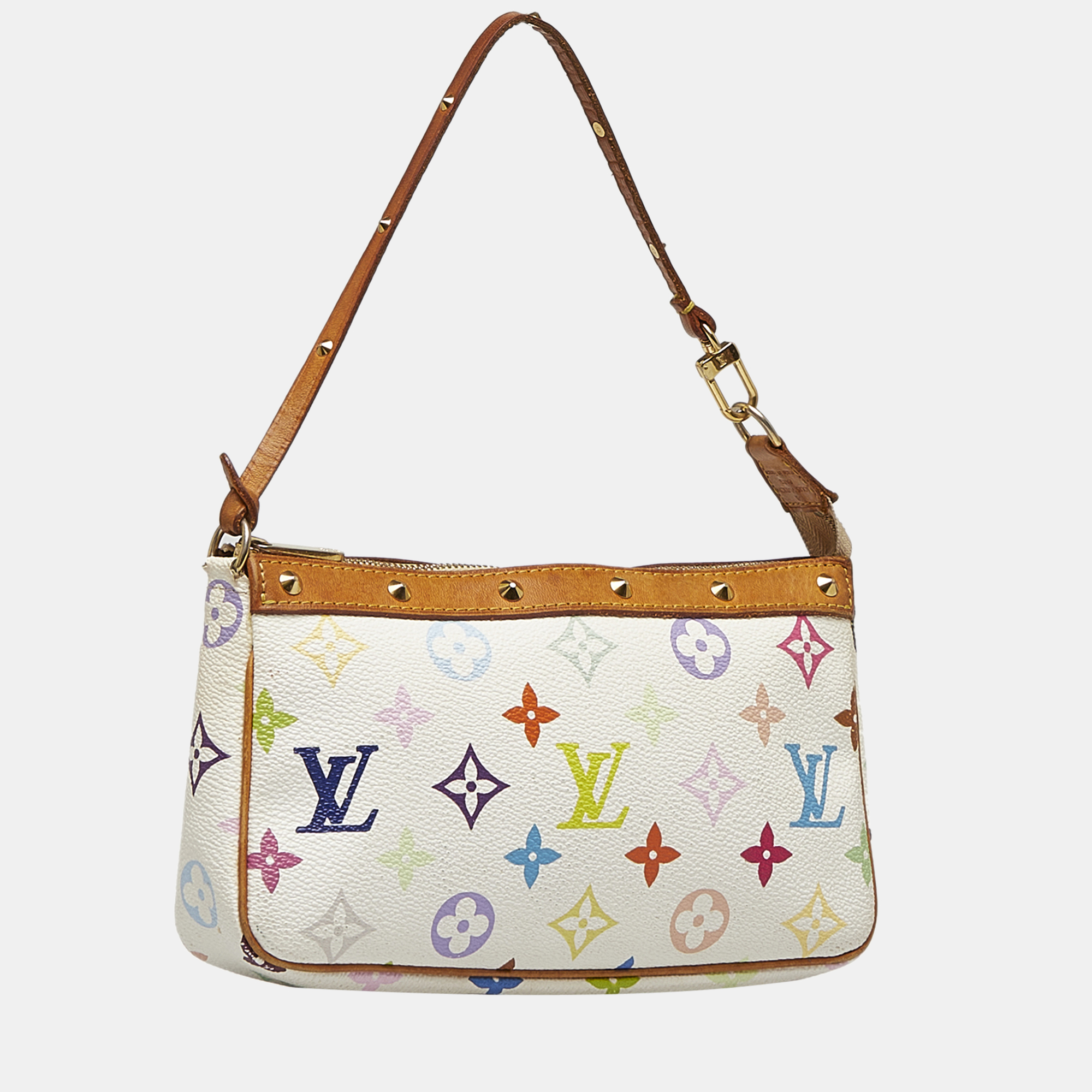 

Louis Vuitton White Monogram Multicolore Pochette Accessoires