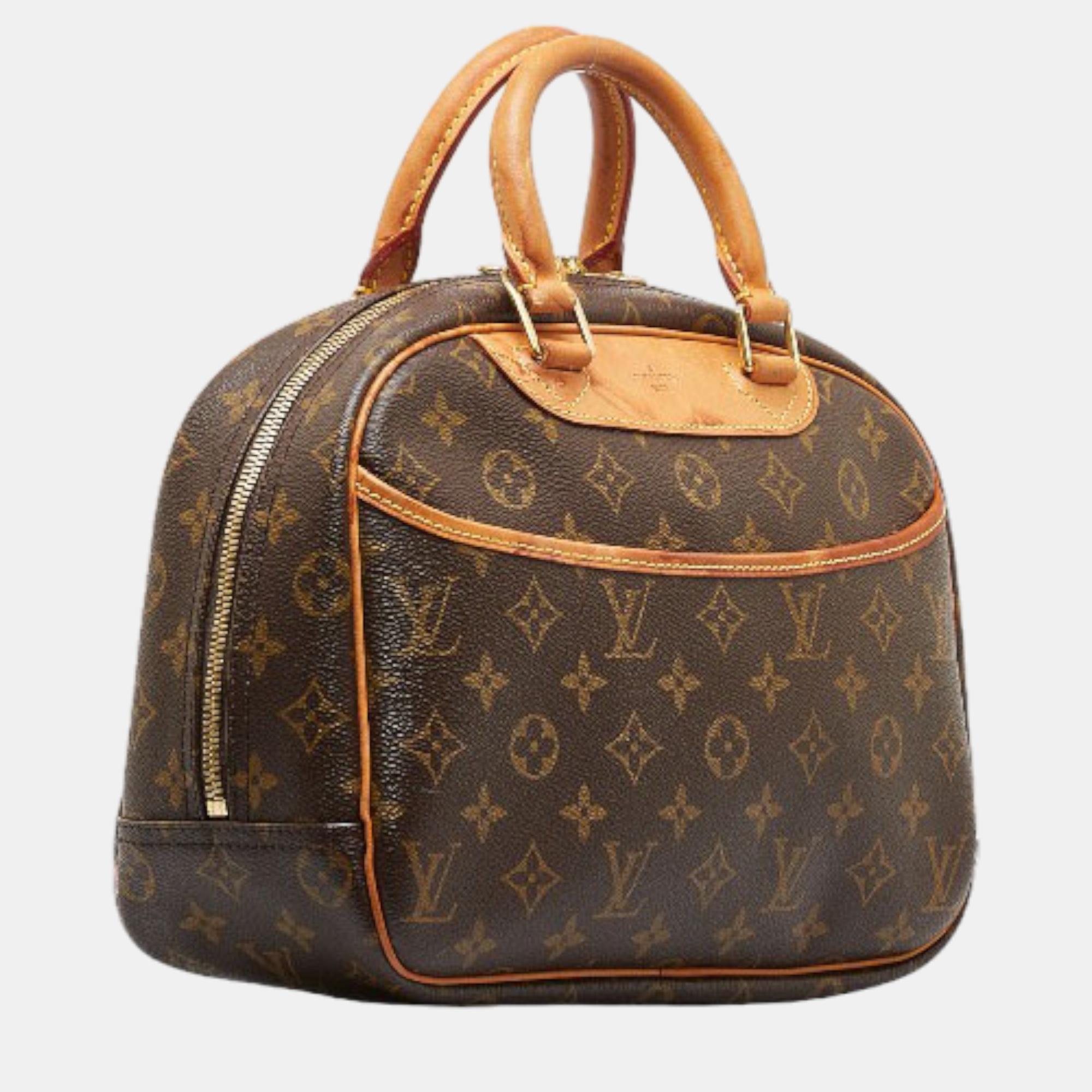 

Louis Vuitton Brown Canvas Monogram Trouville Bag