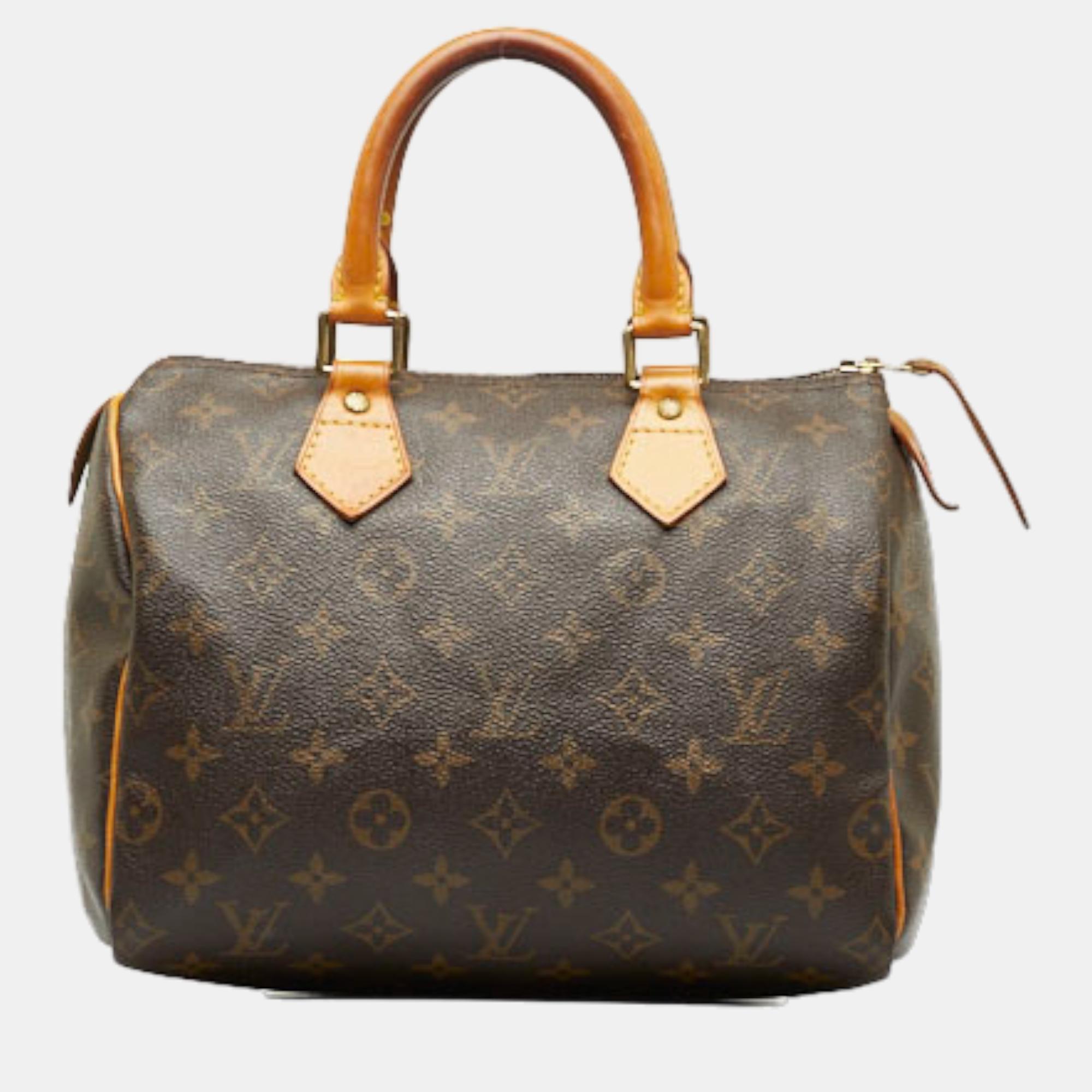 Speedy 25 - Luxury Monogram Canvas Brown