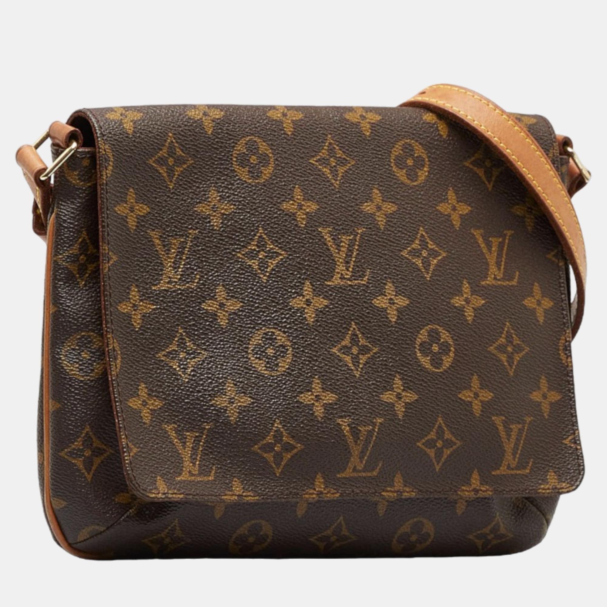 

Louis Vuitton Brown Canvas Monogram Musette Tango Short Strap