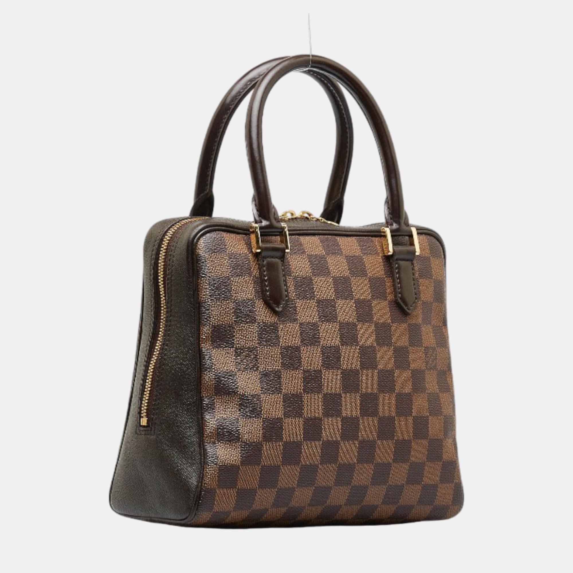 

Louis Vuitton Brown Canvas Damier Ebene Brera