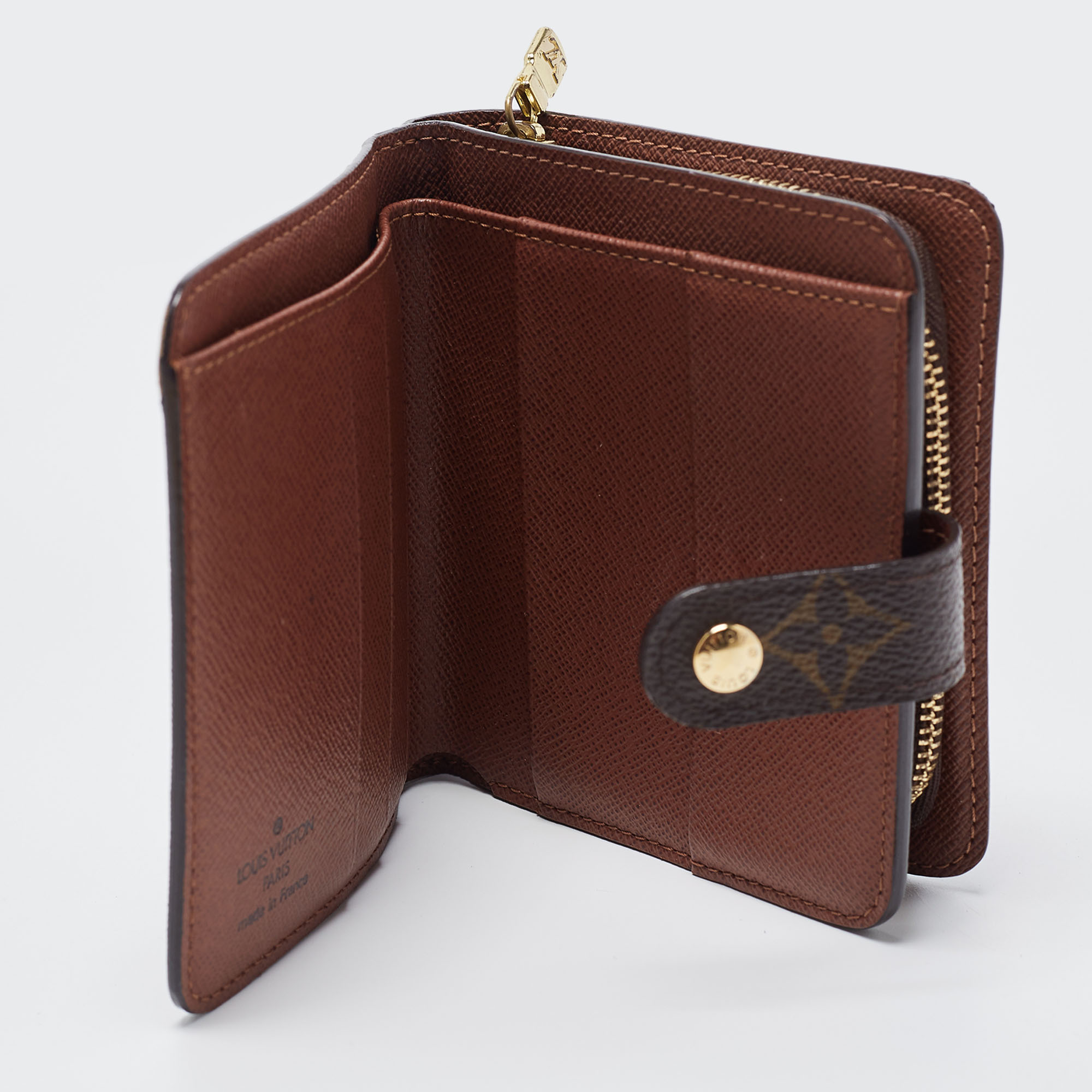 

Louis Vuitton Monogram Canvas French Wallet, Brown