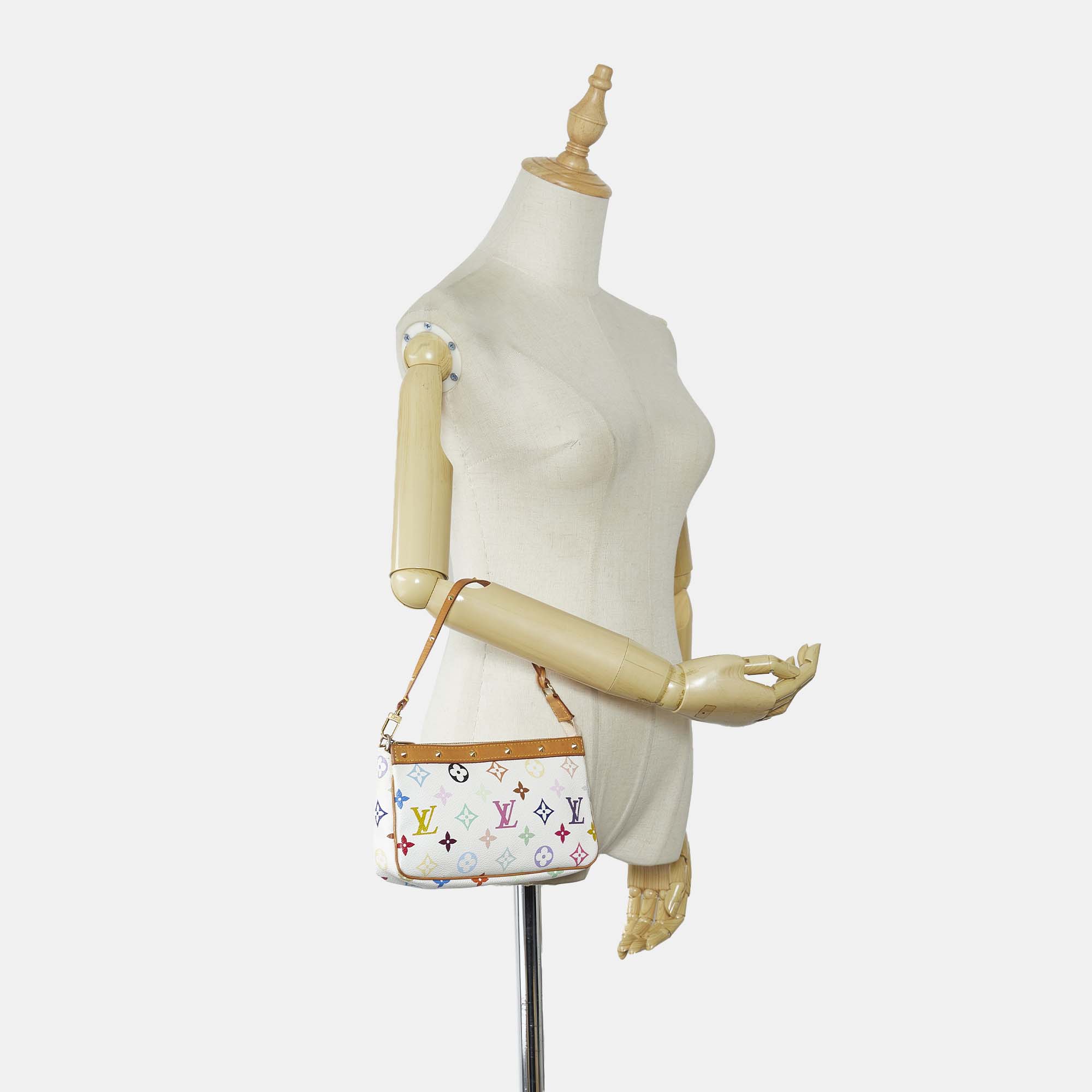 

Louis Vuitton Monogram Multicolore Pochette Accessoires, White