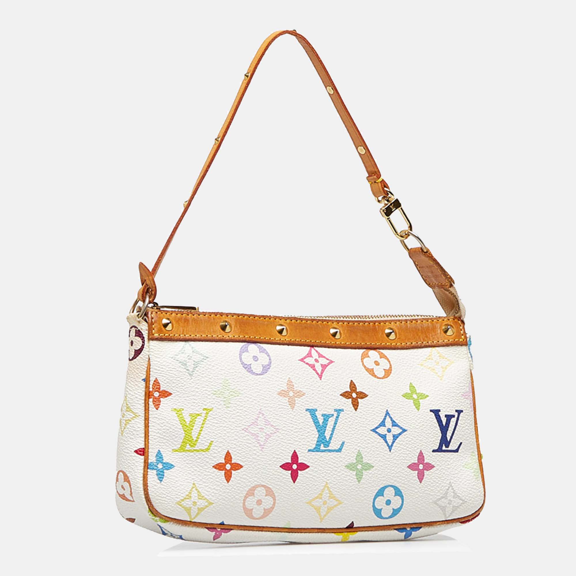 

Louis Vuitton Monogram Multicolore Pochette Accessoires, White