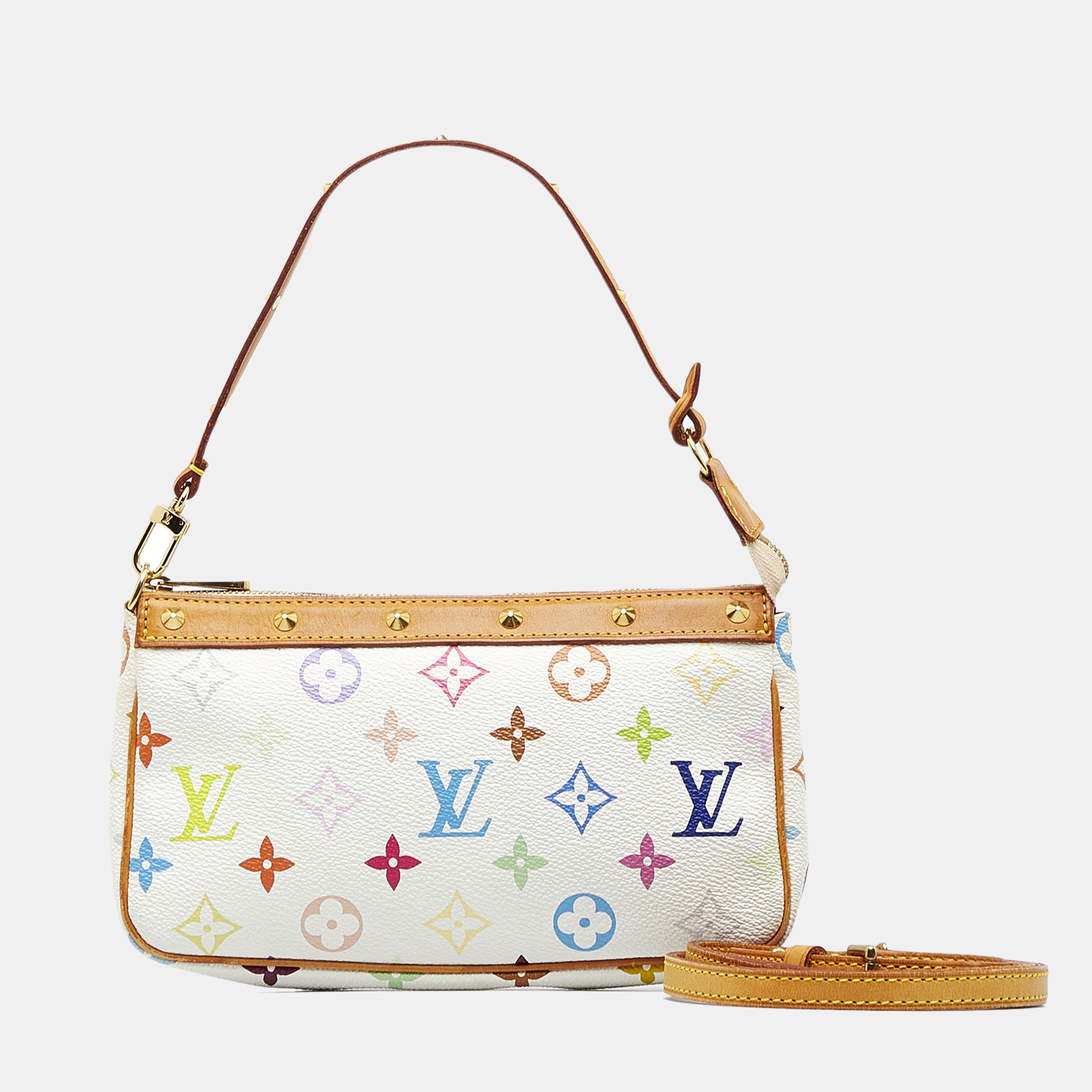 

Louis Vuitton Monogram Multicolore Pochette Accessoires, White