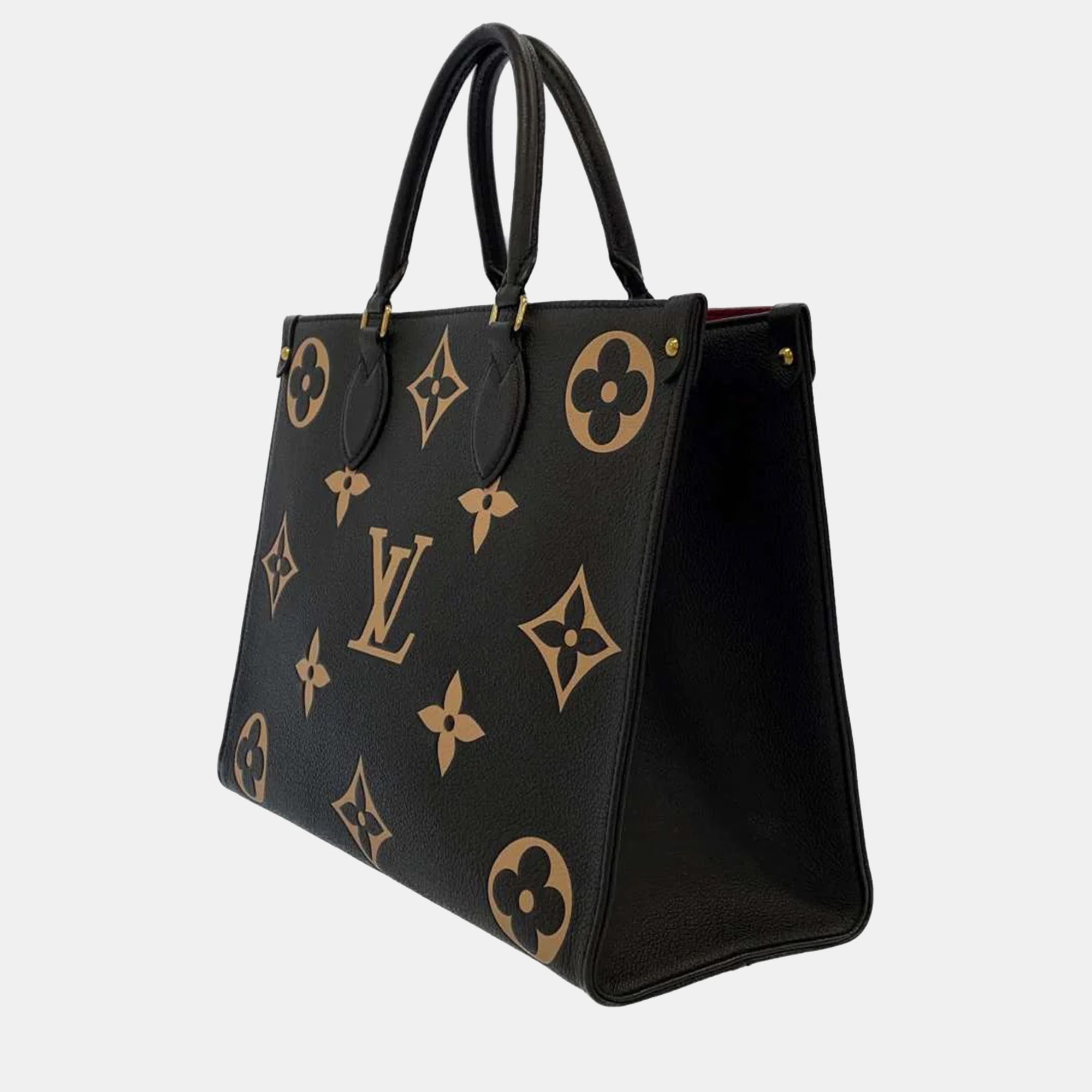 

Louis Vuitton Black Monogram Empreinte Leather Onthego MM Tote Bag