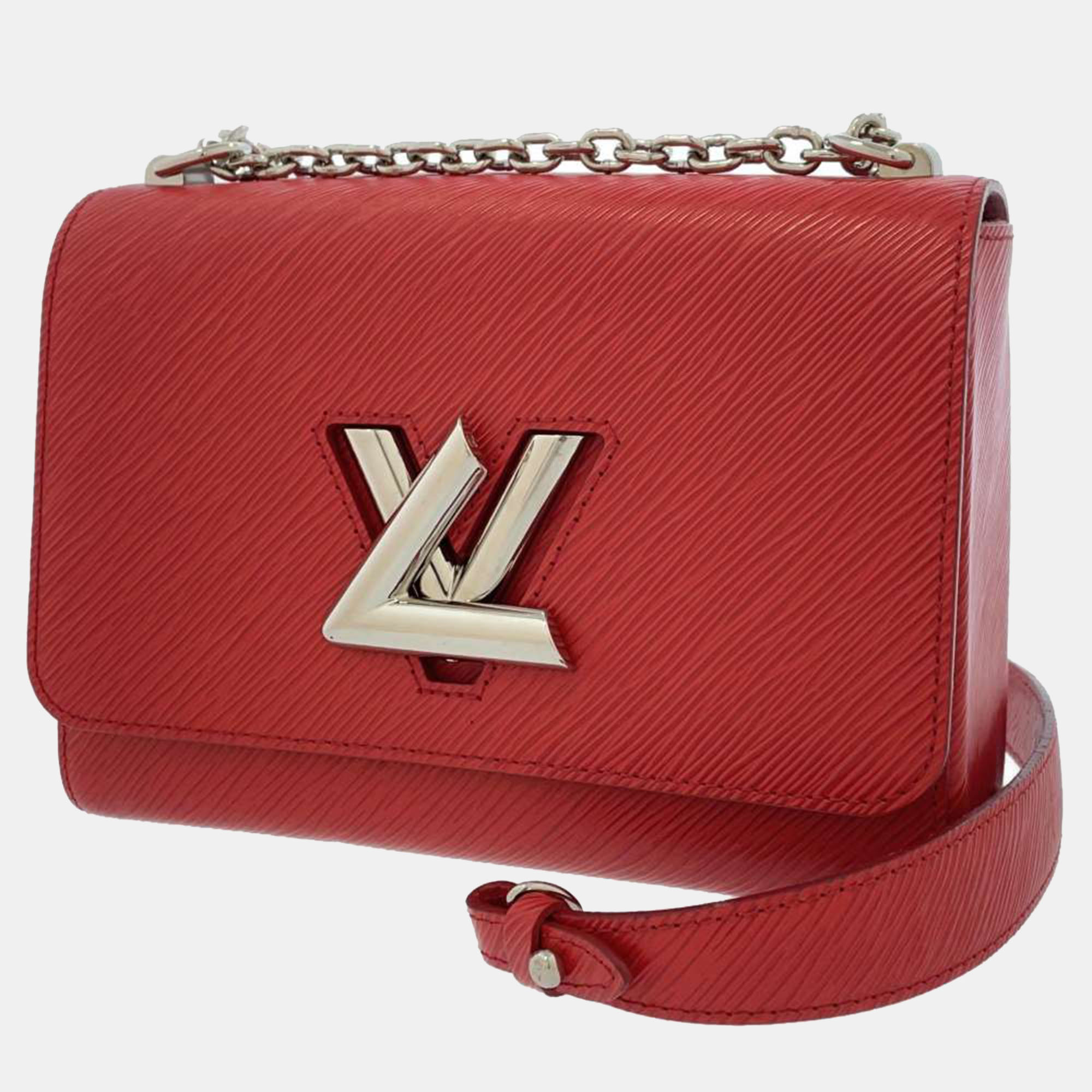 LV Twist MM Red EPI Bag IDR 17.000.000 Accessories: Full set  #bagluxury_authentic