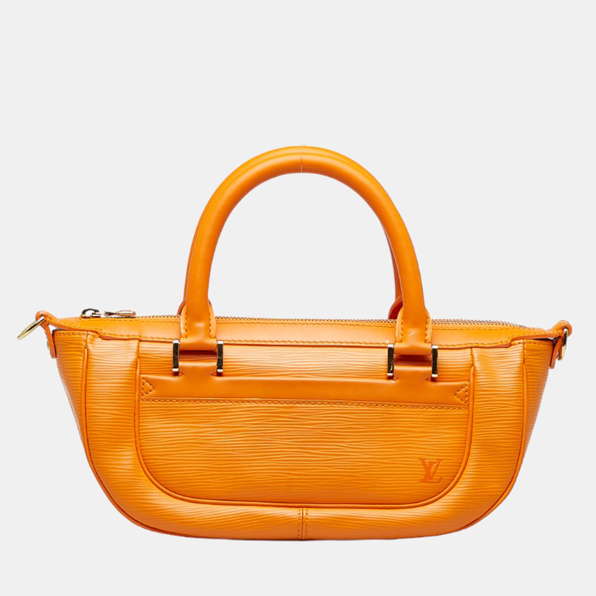 

Louis Vuitton Orange Animal skin Epi Danura PM Handbag, Yellow