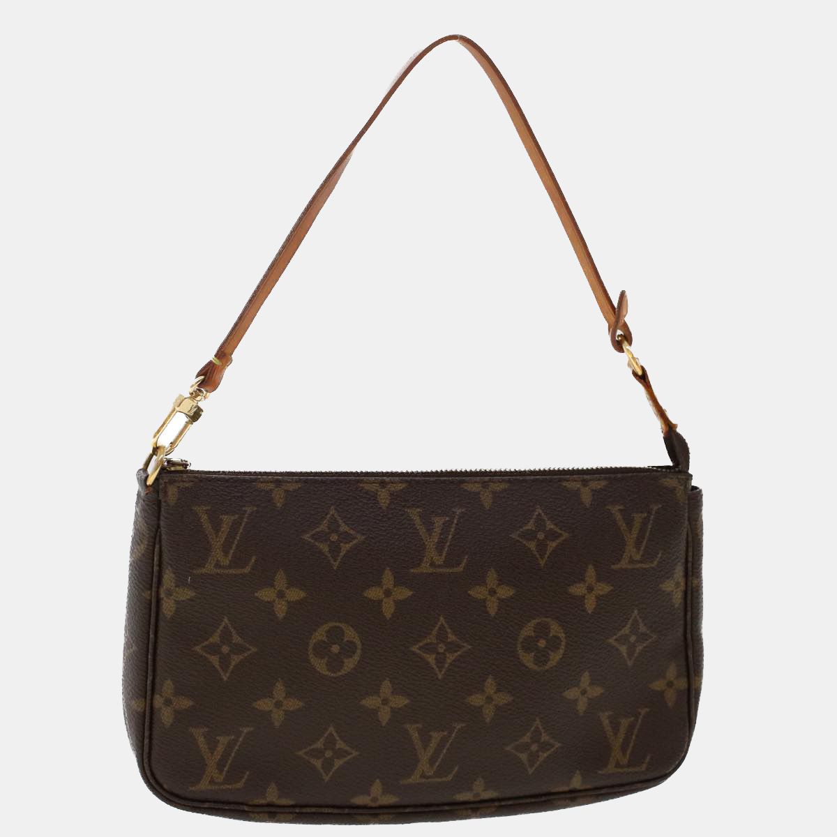 

Louis Vuitton Brown Canvas Monogram Pochette Accessoires Clutch Bag