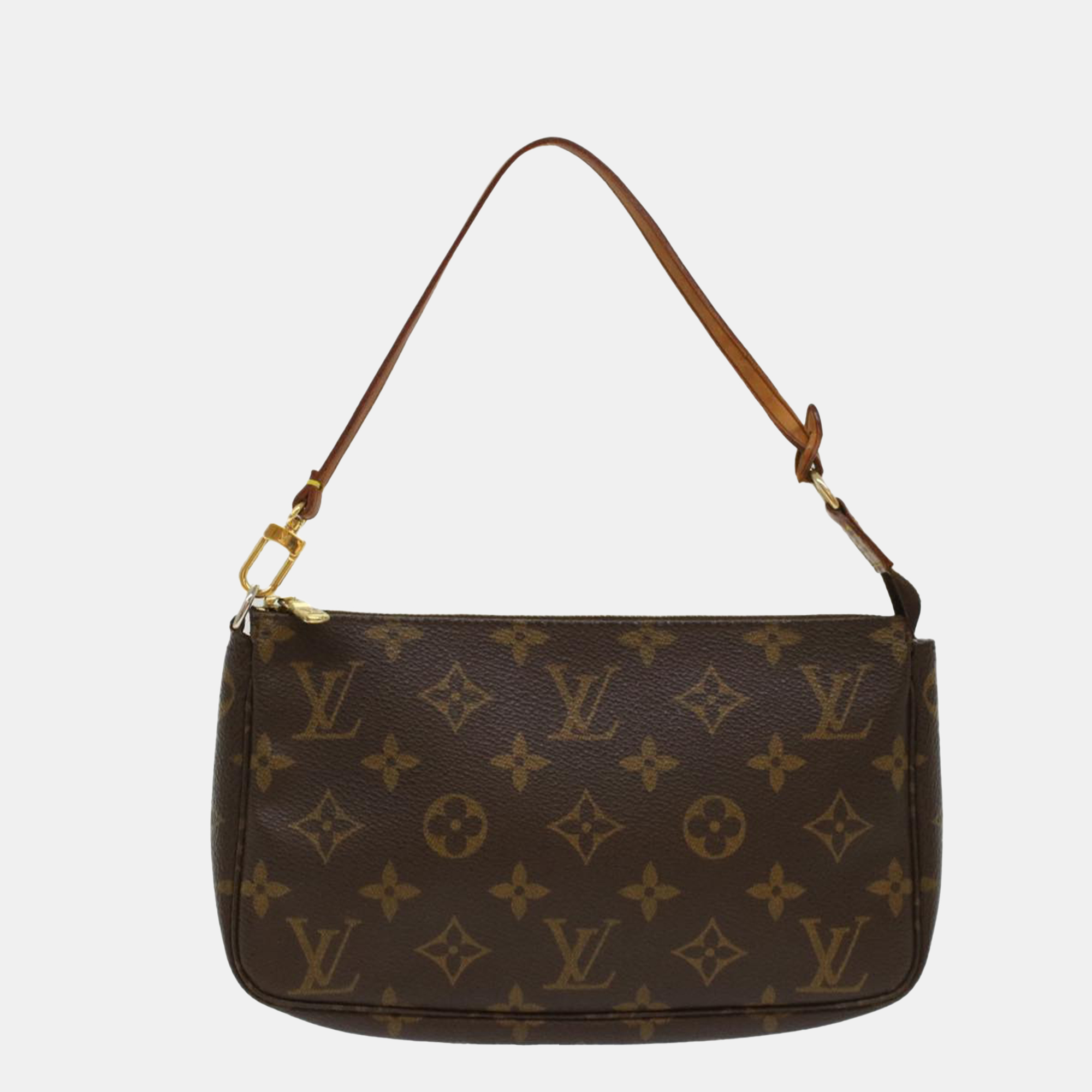 

Louis Vuitton Brown Canvas Monogram Pochette Accessoires Clutch Bag