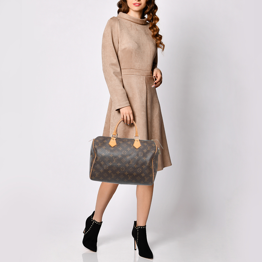 

Louis Vuitton Monogram Canvas Speedy 30 Bag, Brown