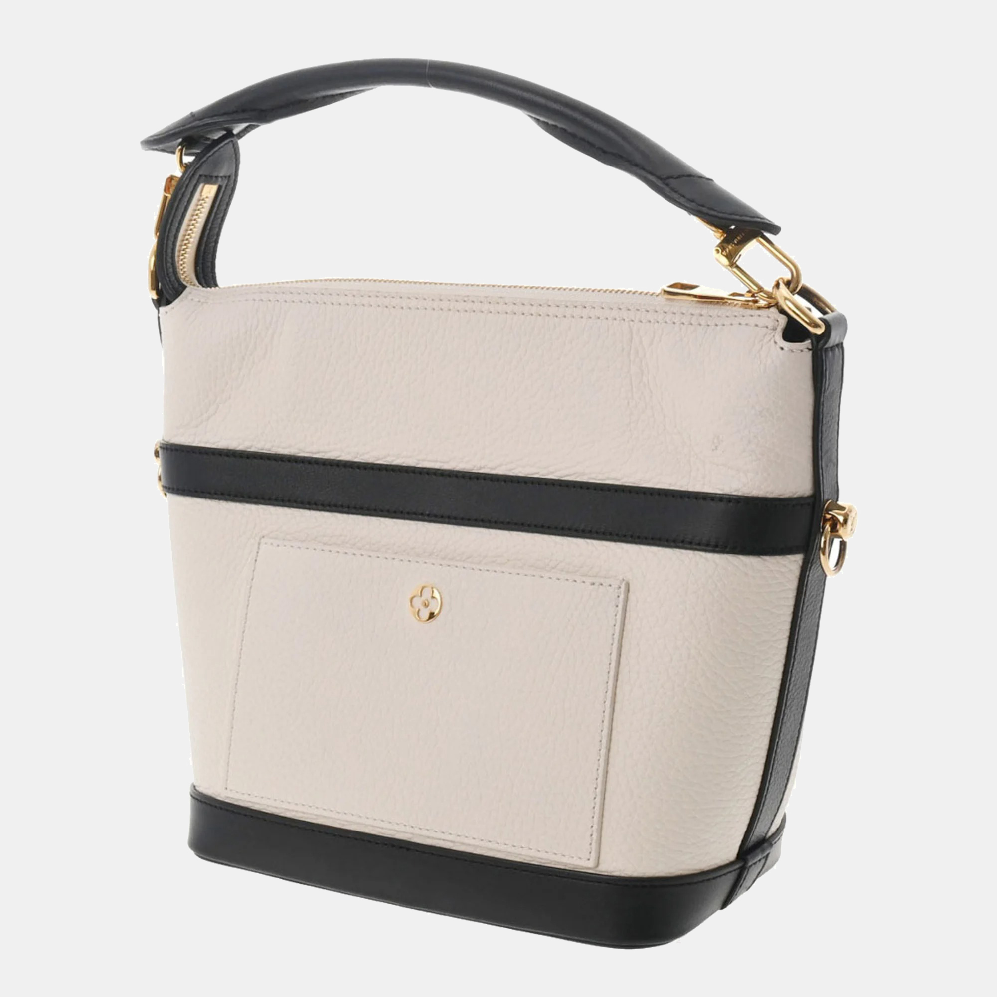 

Louis Vuitton Cream Leather Cruiser PM Shoulder Bag