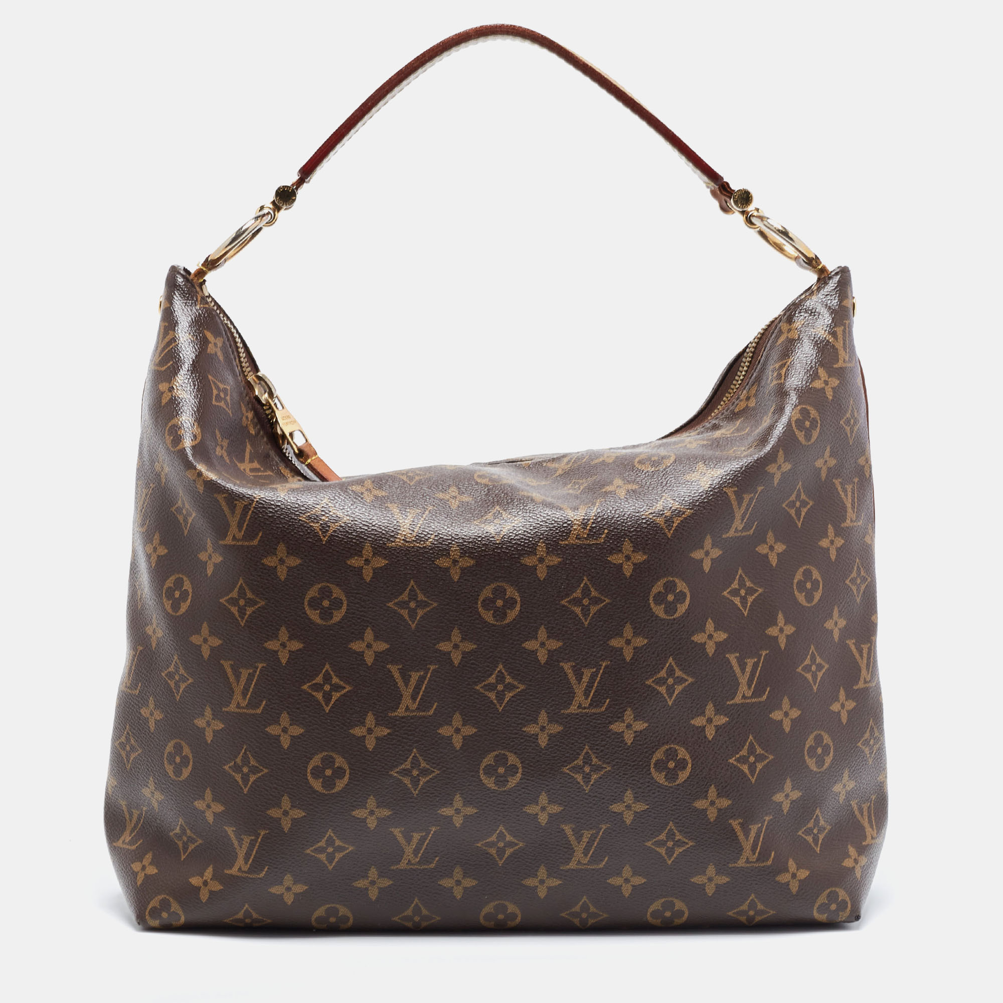 Pre-owned Louis Vuitton Lv Monogram Sully Bag In Brown