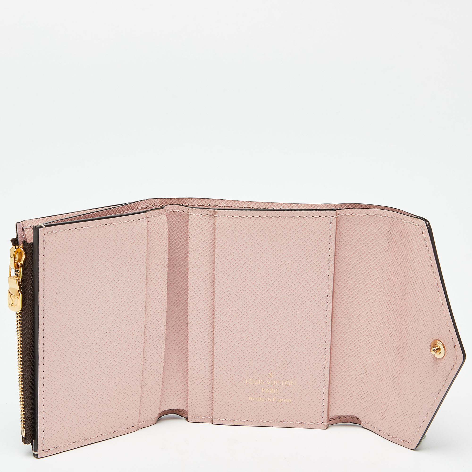 

Louis Vuitton Rose Ballerine Monogram Canvas Zoe Wallet, Pink