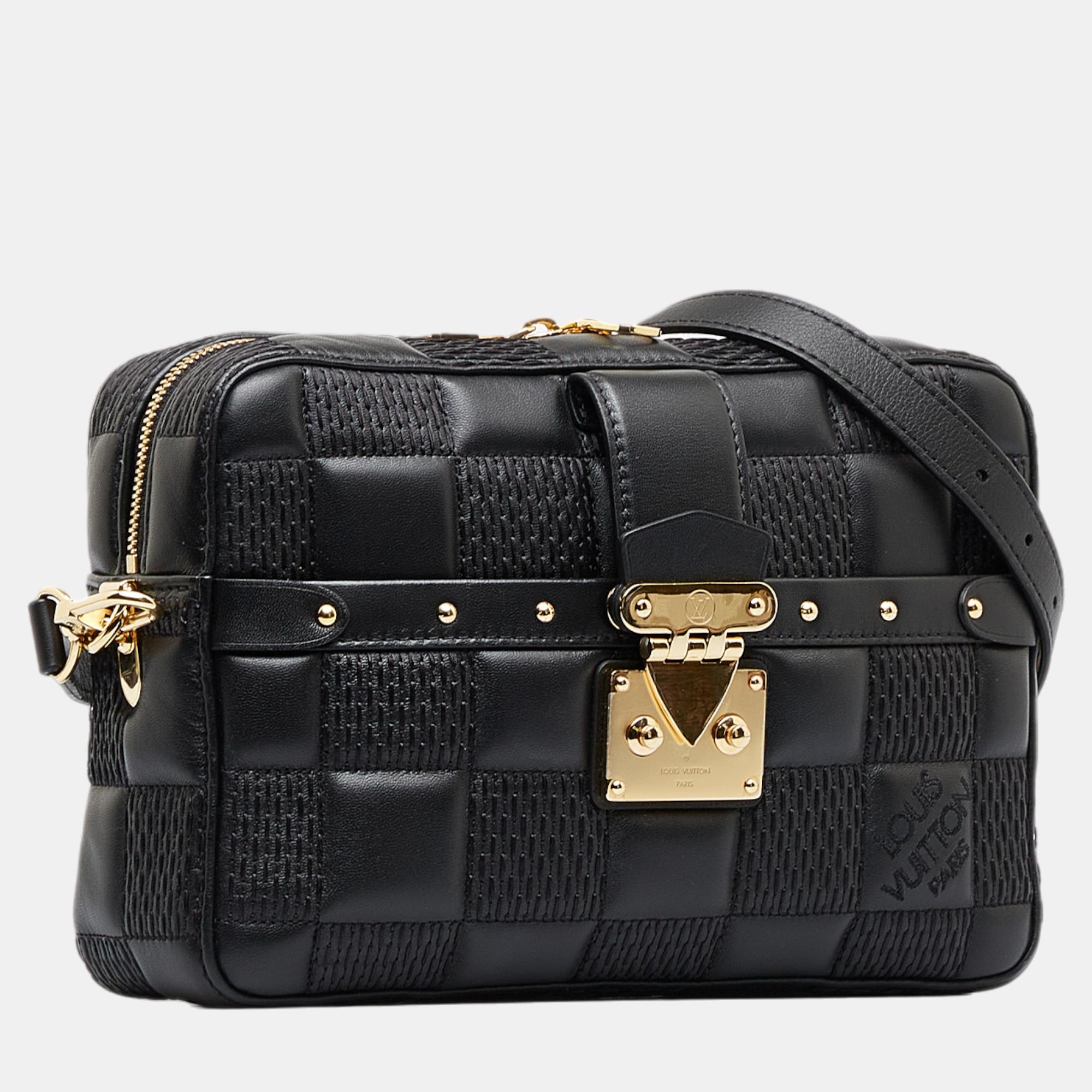 

Louis Vuitton Black Damier Troca MM