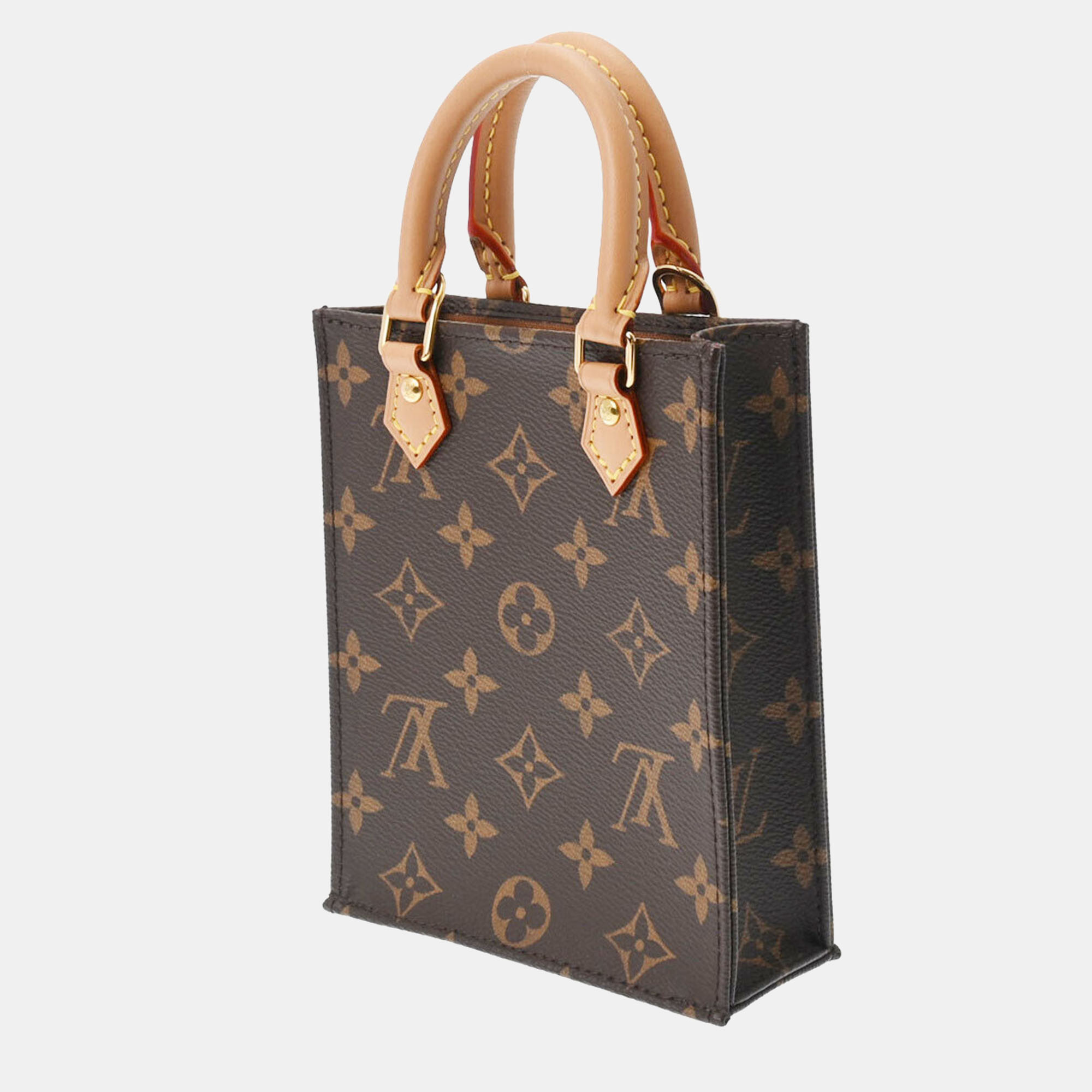 

Louis Vuitton Brown Monogram canvas Petit Sac Plat Shoulder Bag