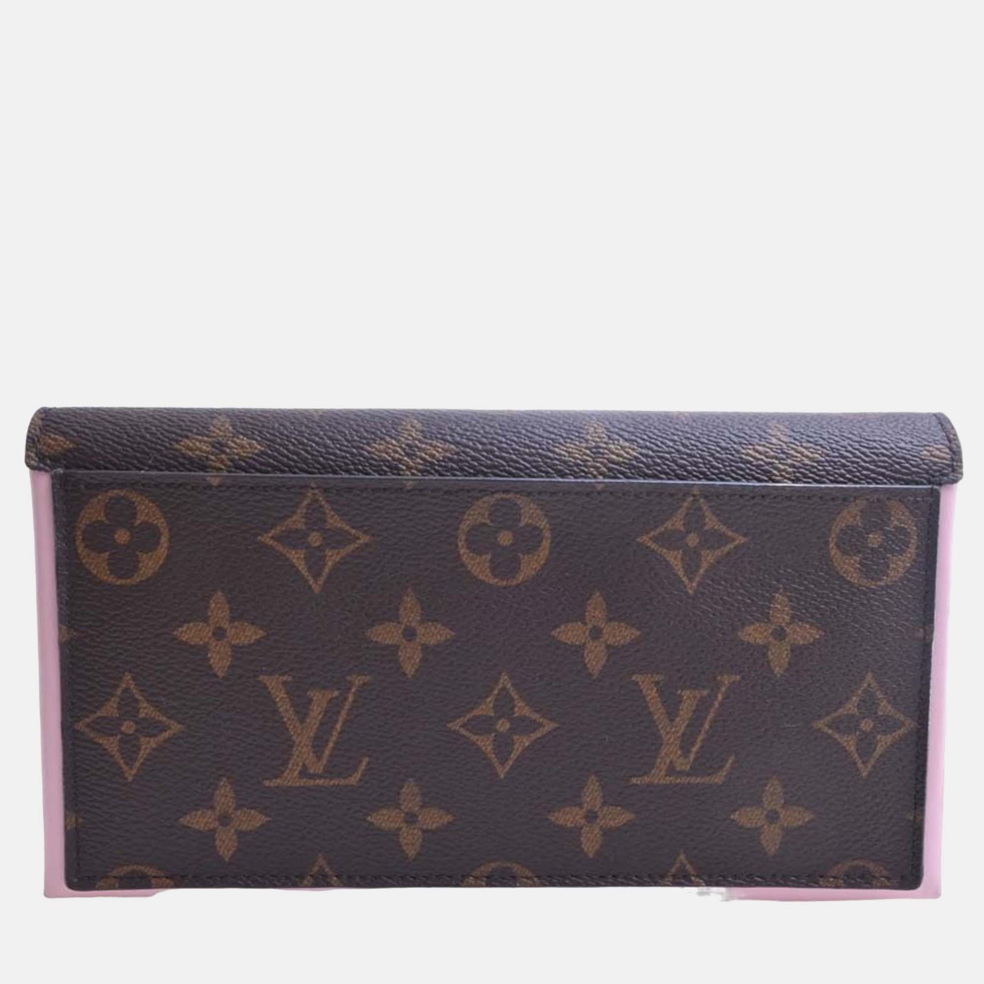 

Louis Vuitton Brown Monogram Canvas Fleur Wallet