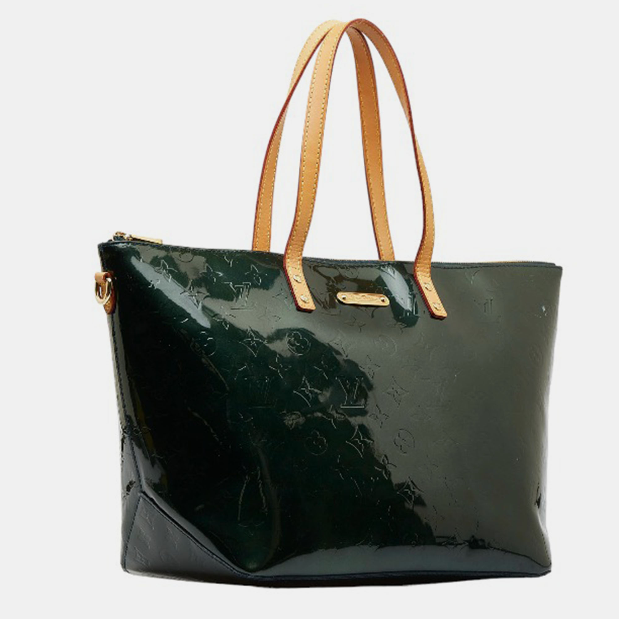 

Louis Vuitton Green Monogram Vernis Leather Bellevue GM Tote Bag