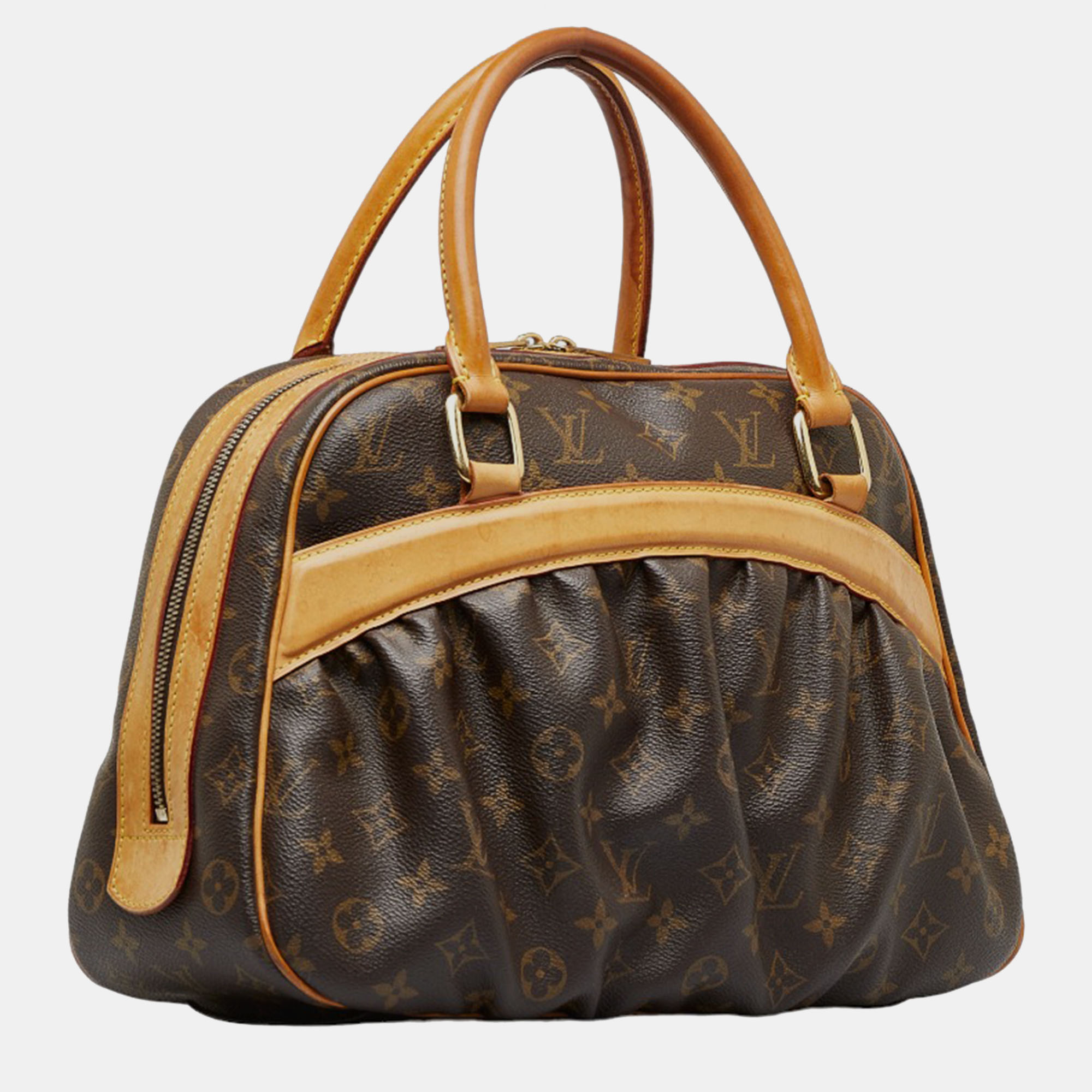 

Louis Vuitton Brown Monogram Canvas Mitzi Top Handle Bag