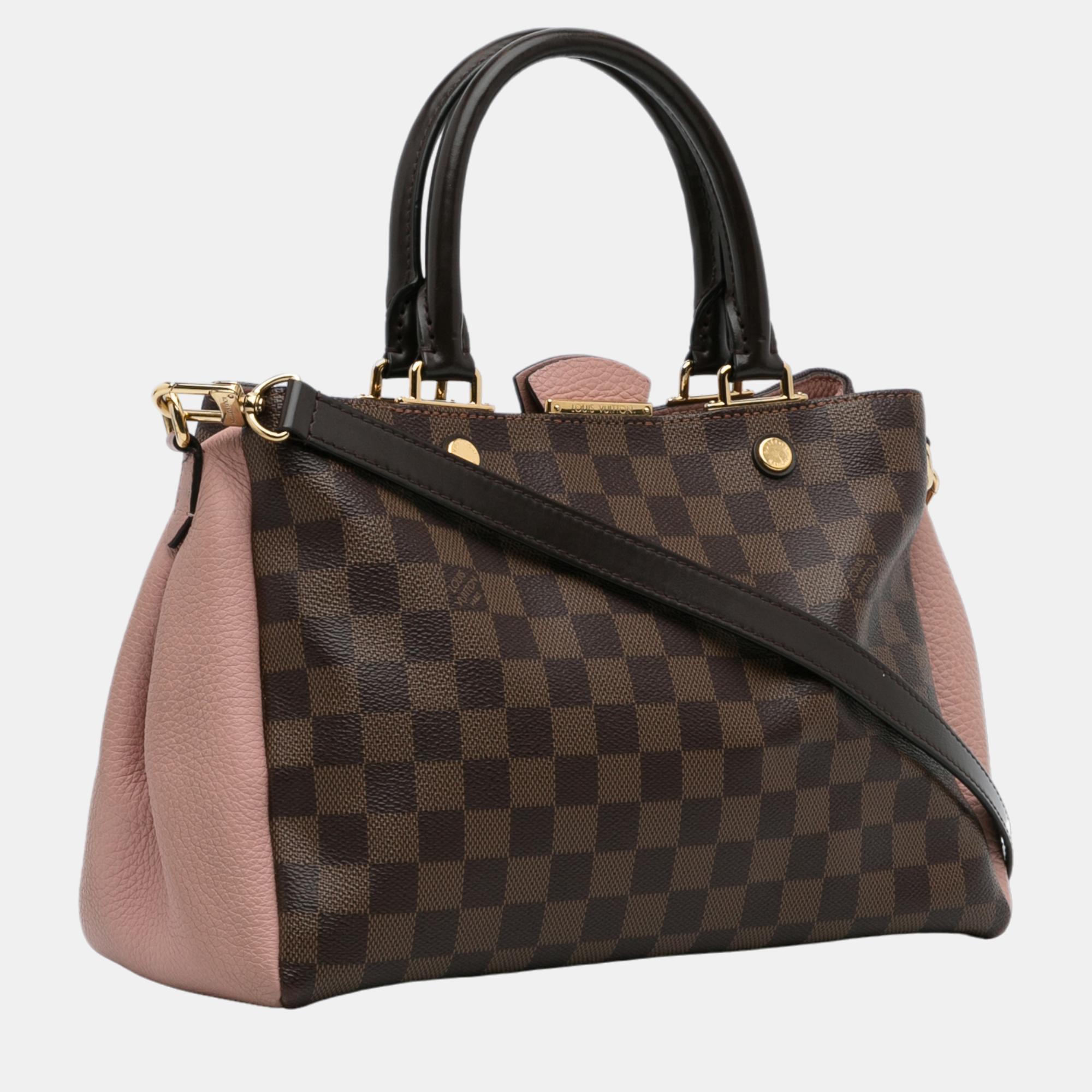 

Louis Vuitton Brown/Pink Damier Ebene Brittany