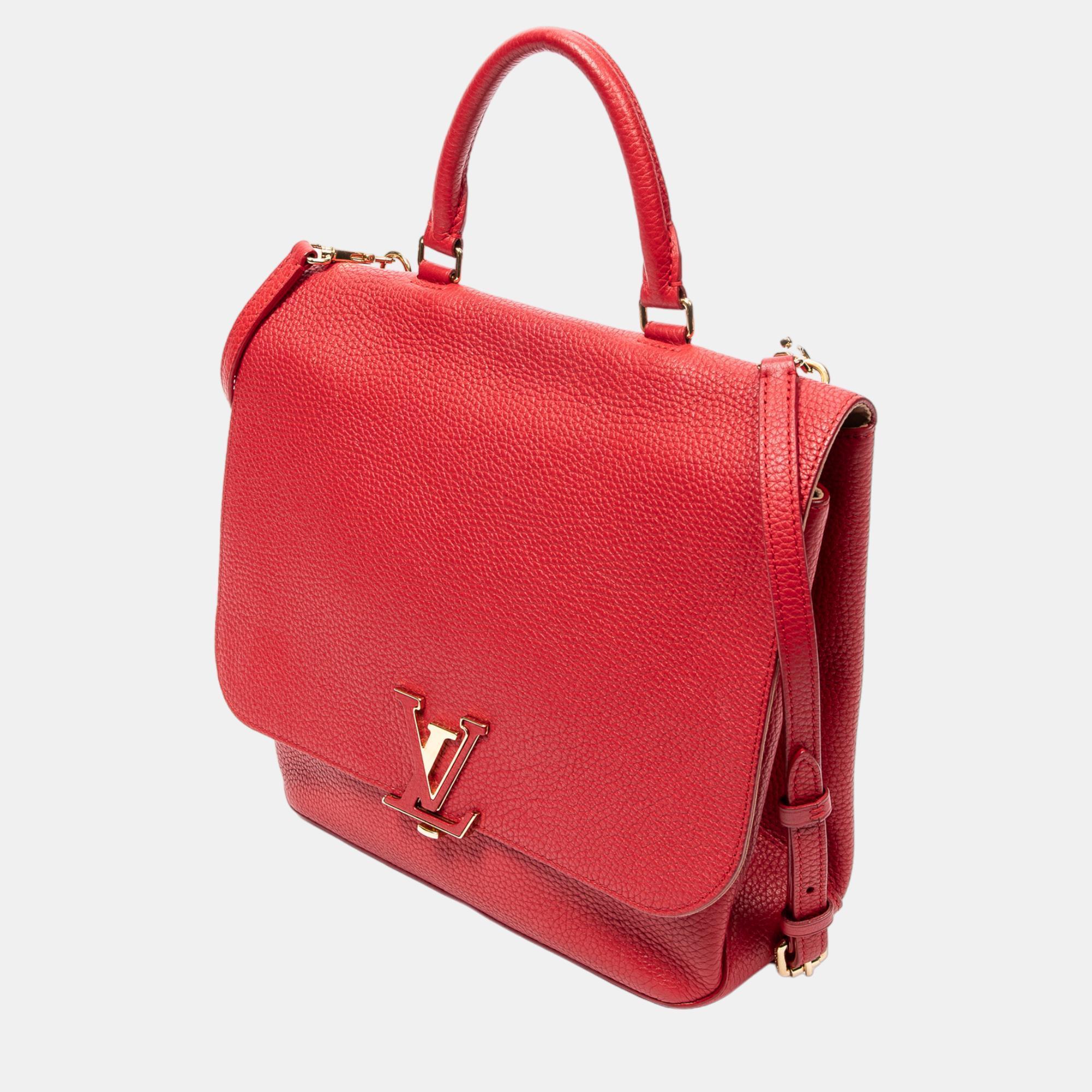 

Louis Vuitton Red Taurillon Volta