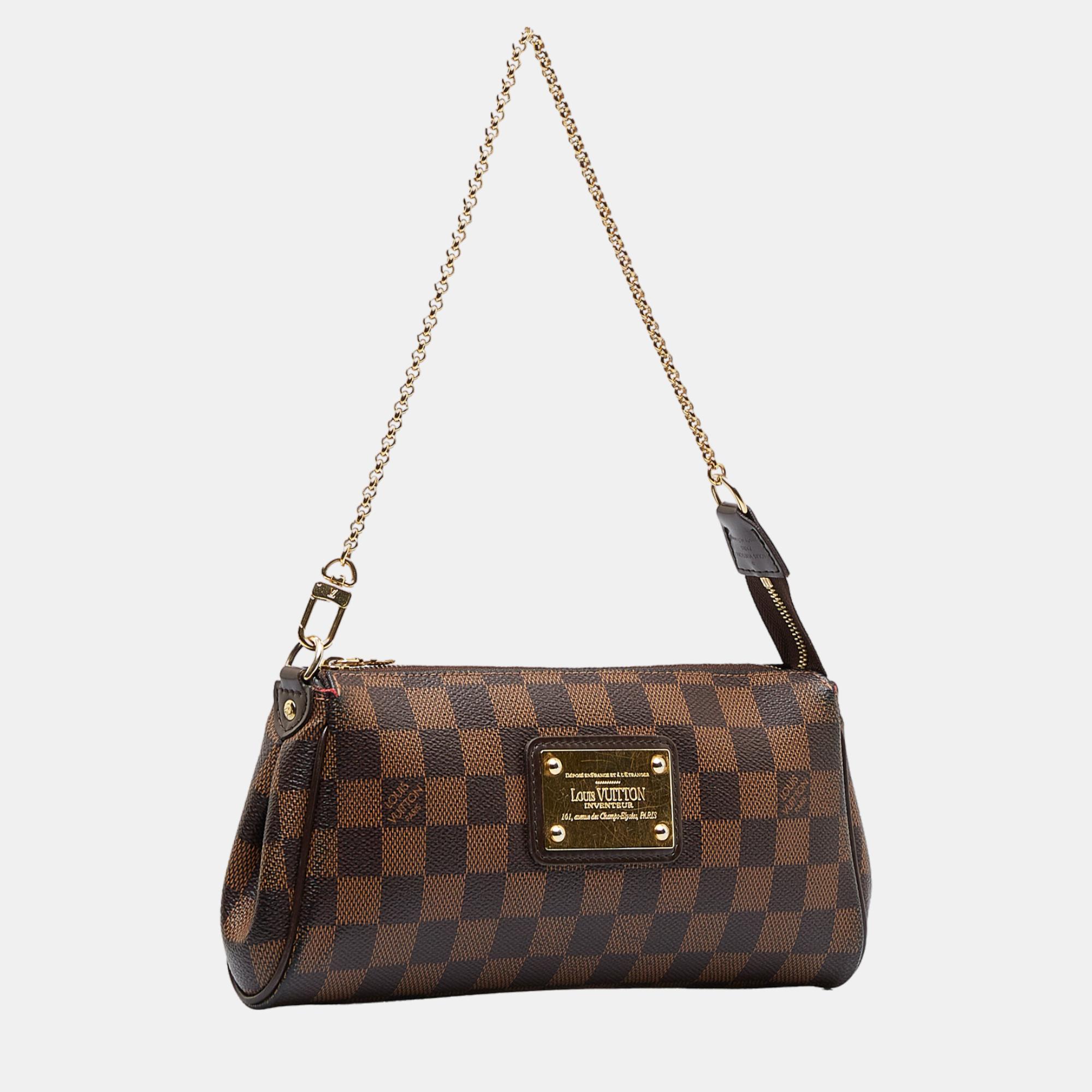 

Louis Vuitton Brown Damier Ebene Eva