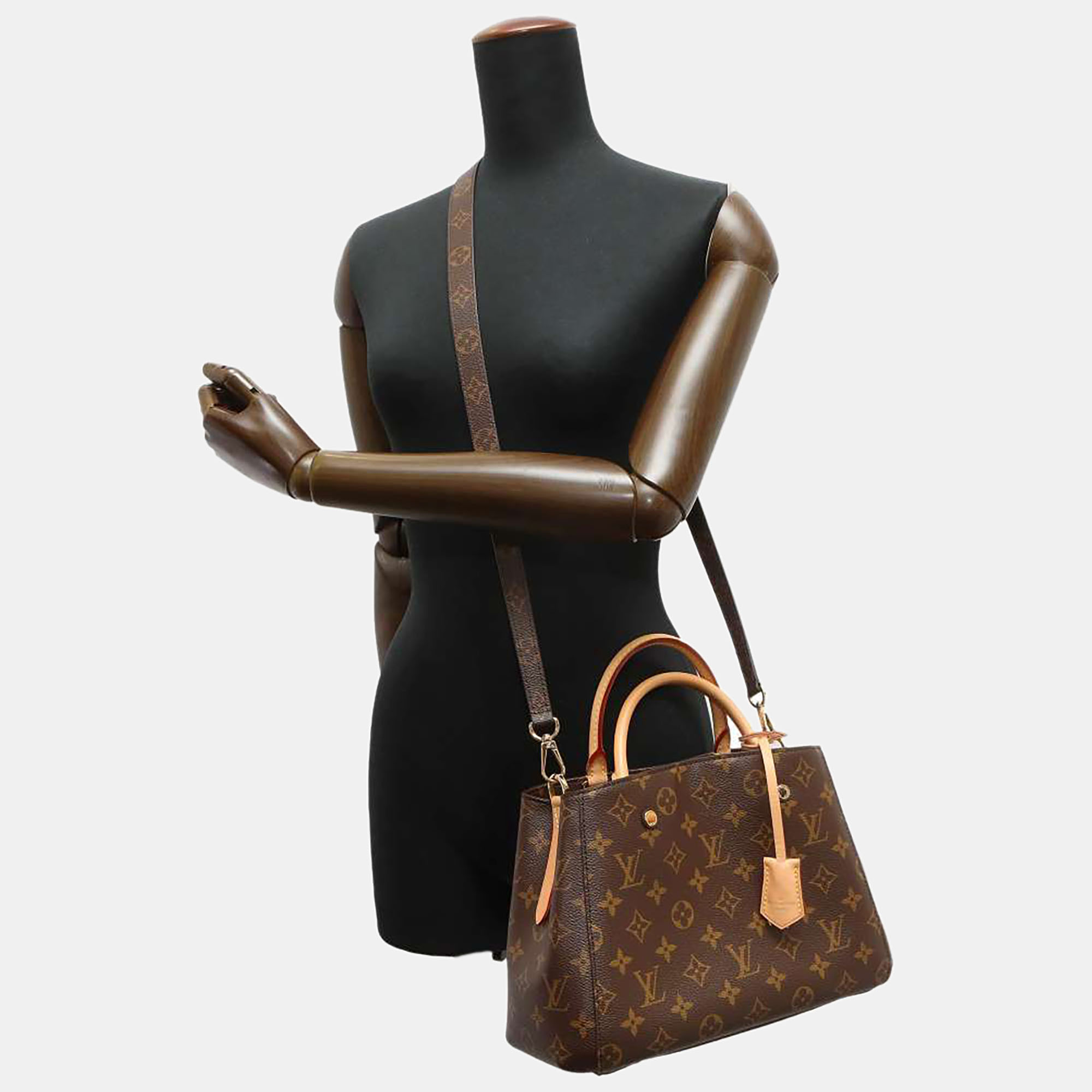 

Louis Vuitton Brown Monogram Canvas Montaigne BB Tote Bag