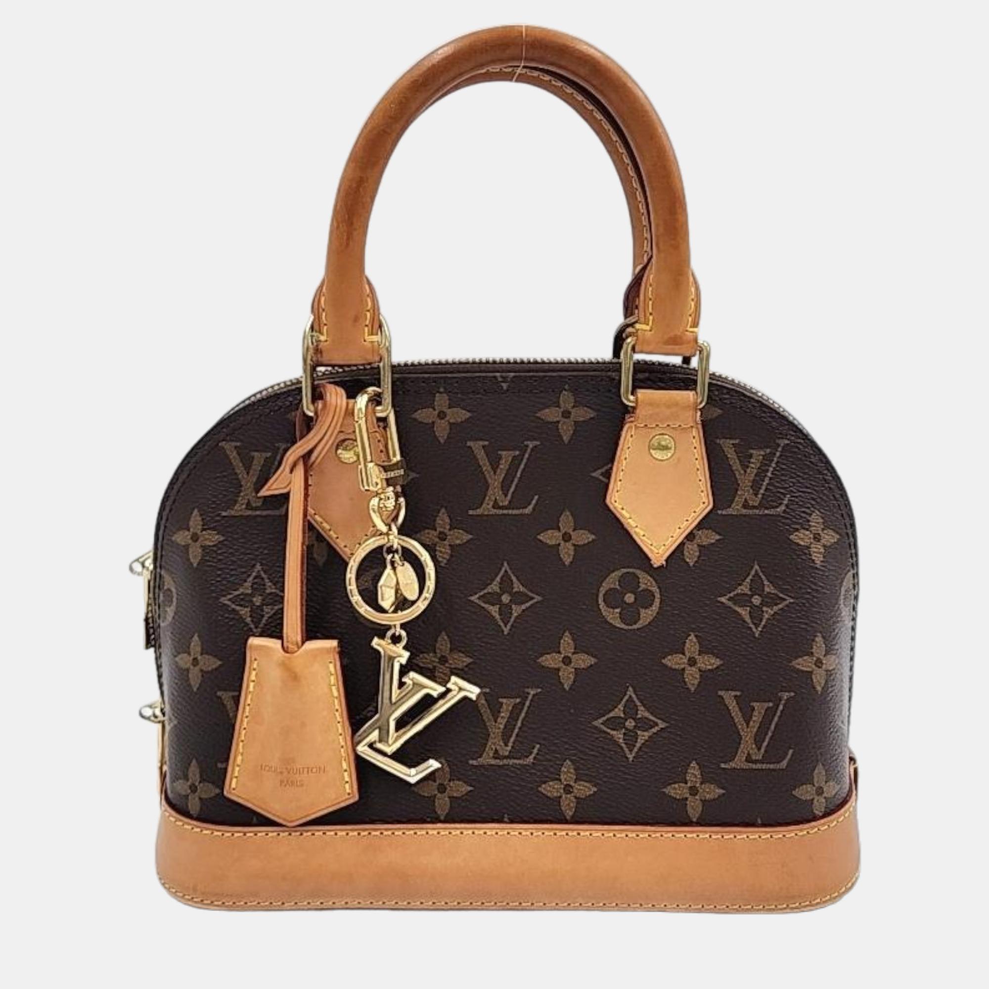 

Louis Vuitton Monogram Alma BB Bag, Brown