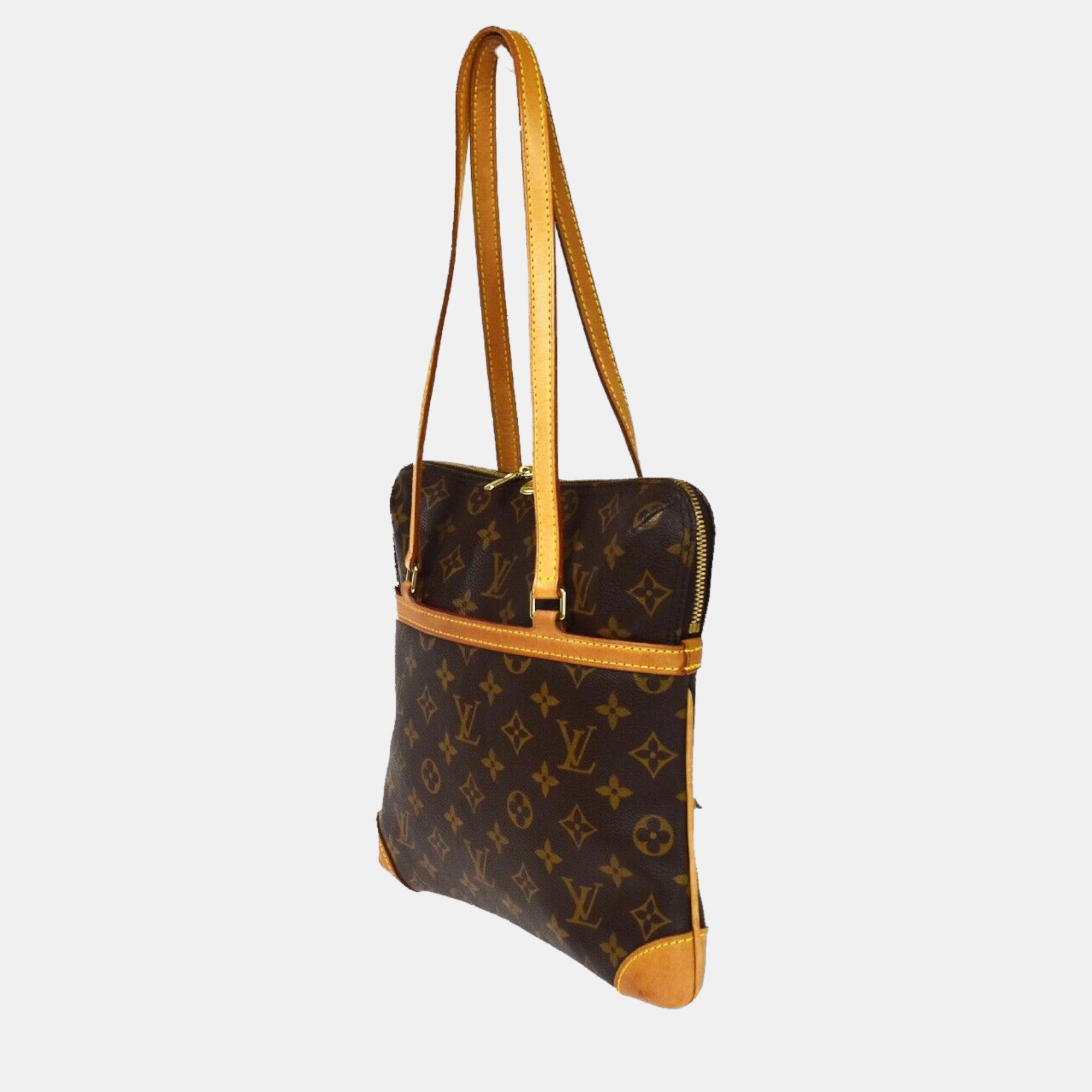 

Louis Vuitton Brown Canvas Coussin shoulder bag