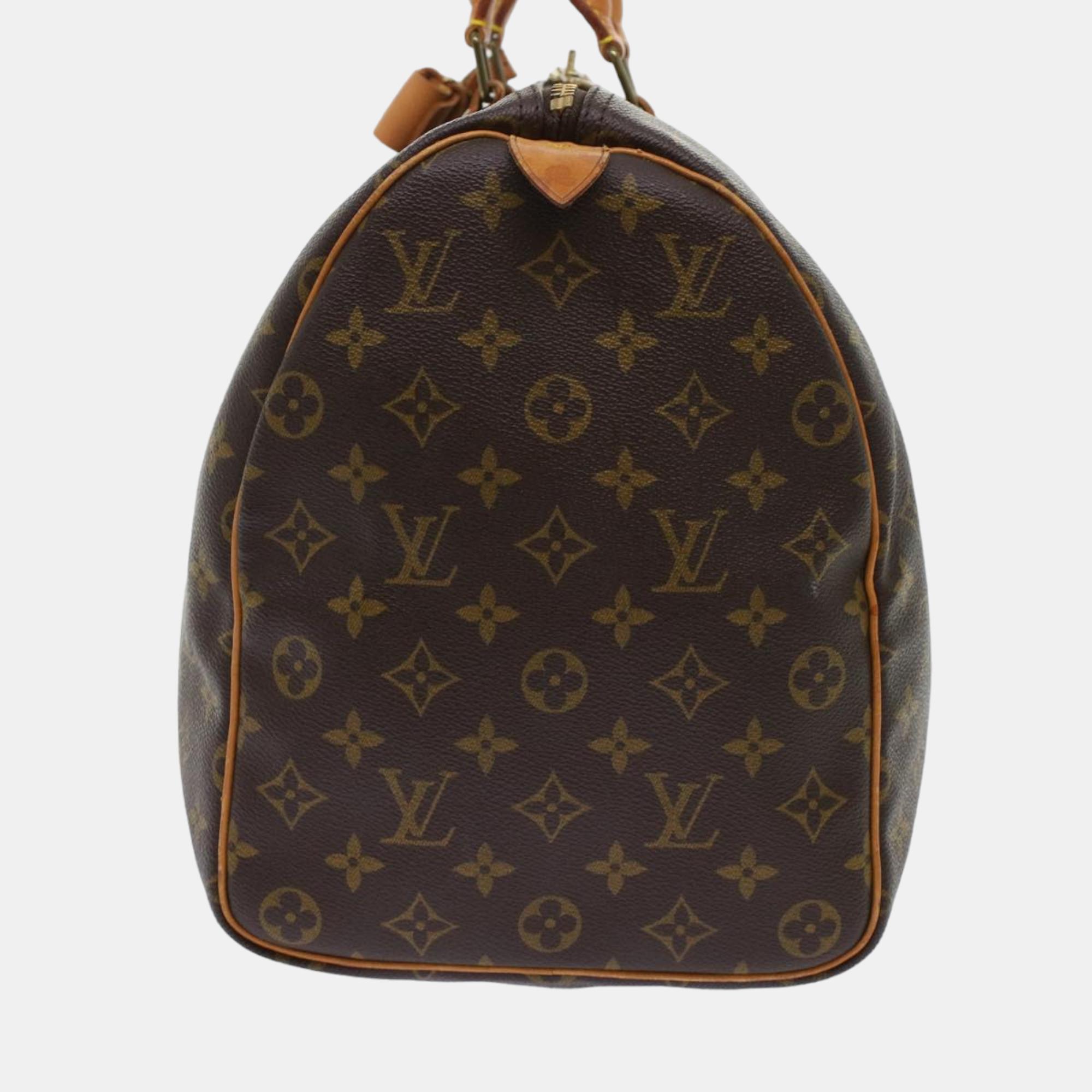 

Louis Vuitton Brown Canvas Keepall 45 travel bag