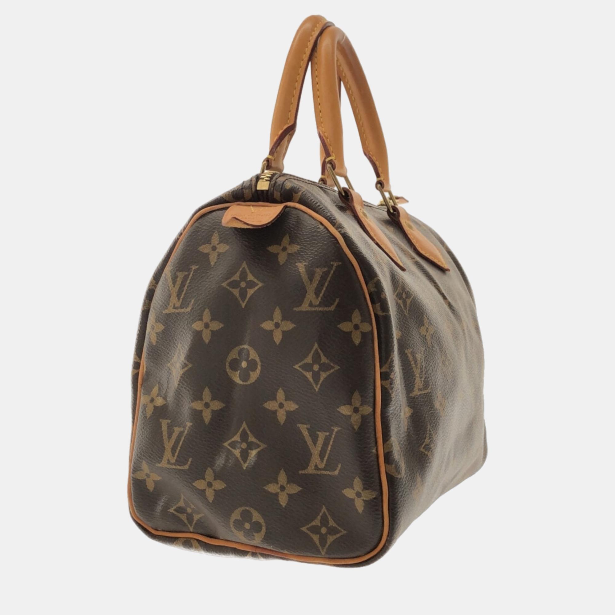 

Louis Vuitton Brown Canvas Speedy 25 handbag