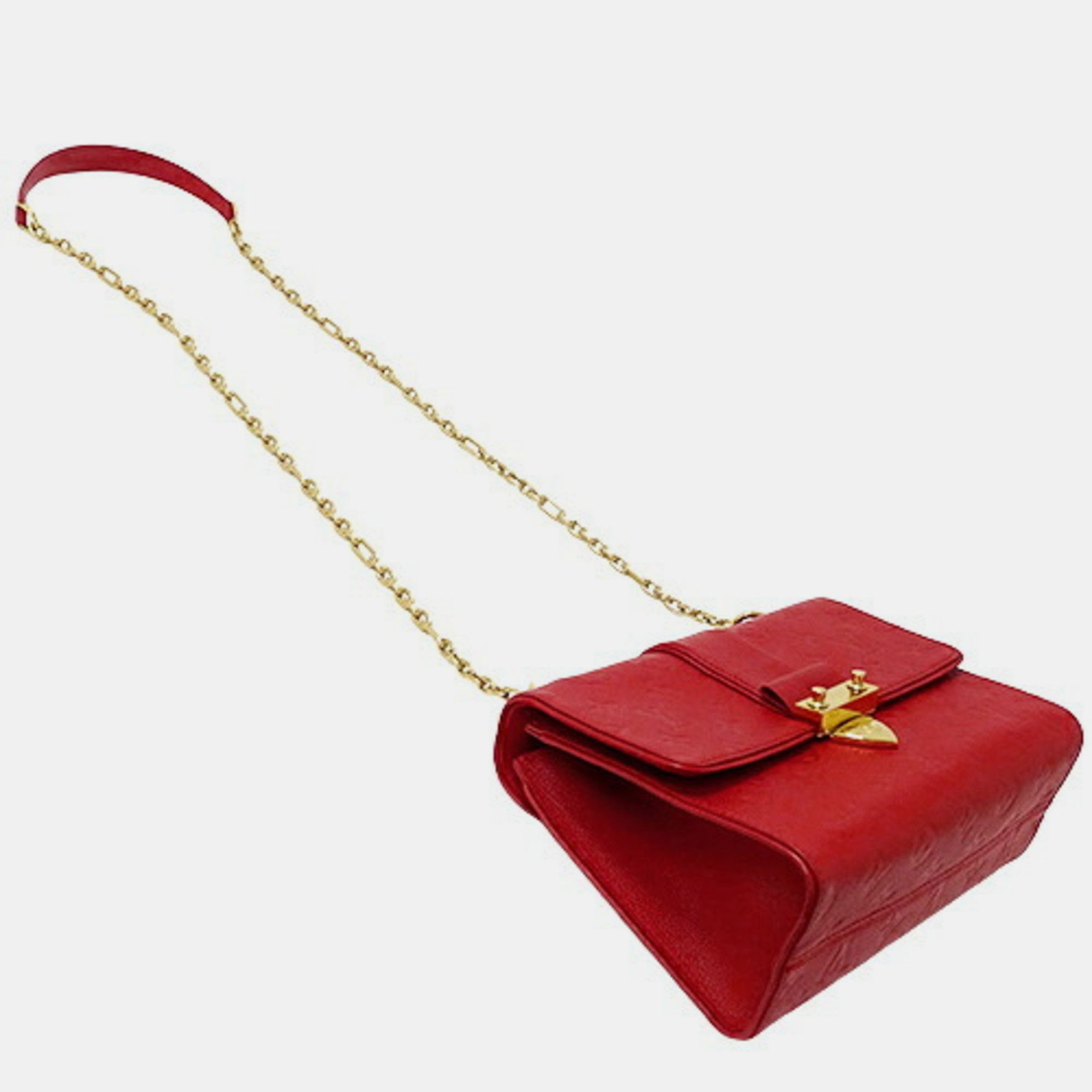 

Louis Vuitton Red Monogram Empreinte Leather Saint Sulpice PM Shoulder Bag