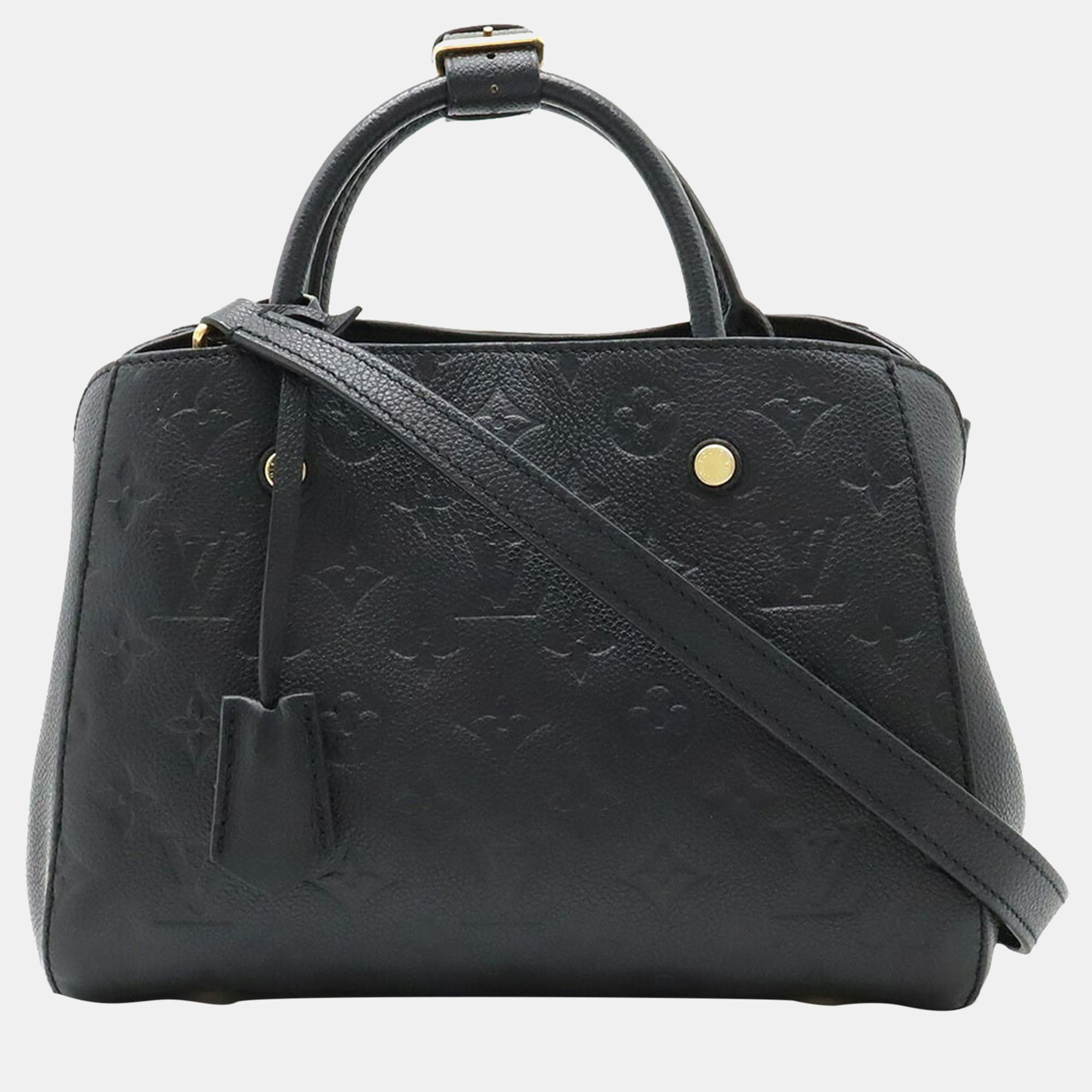 

Louis Vuitton Black Monogram Empriente Leather Montaigne BB Shoulder Bag