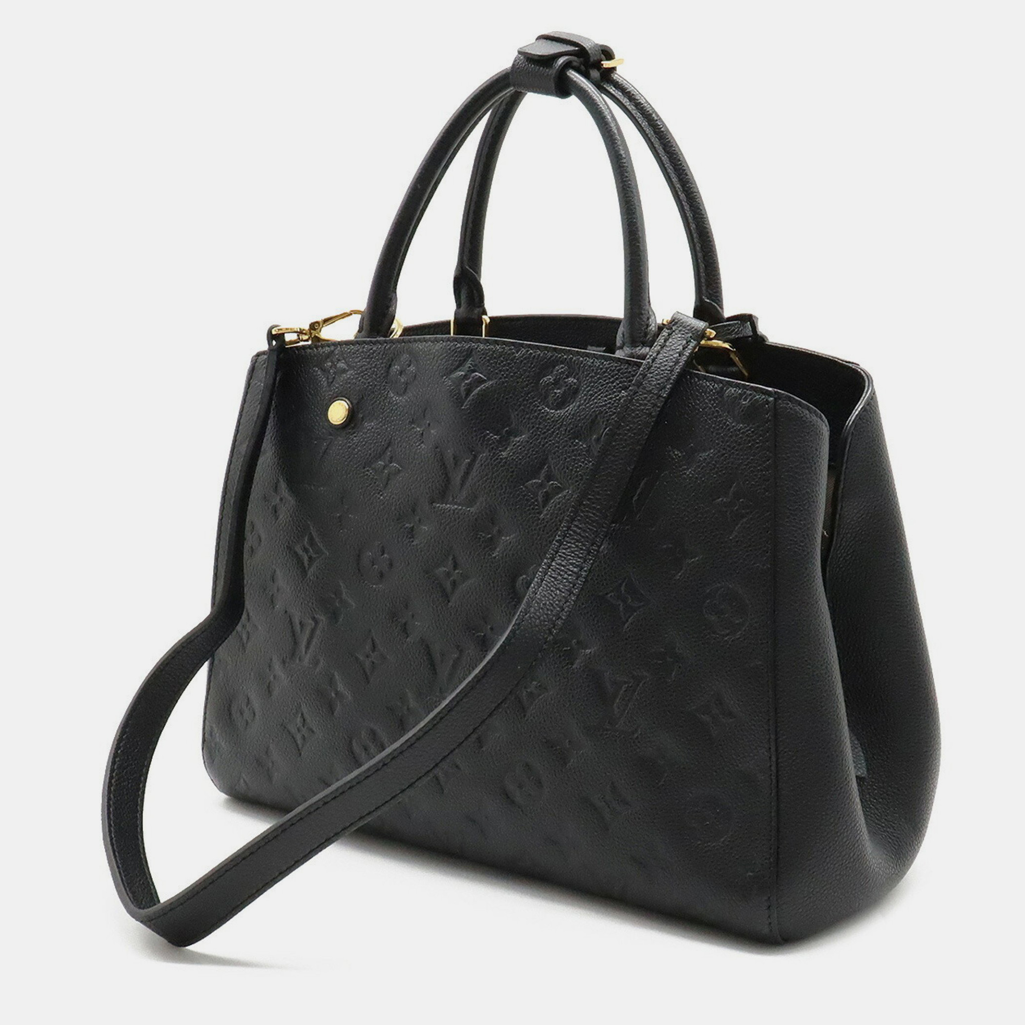 

Louis Vuitton Black Monogram Empreinte Leather Montaigne MM Tote Bag