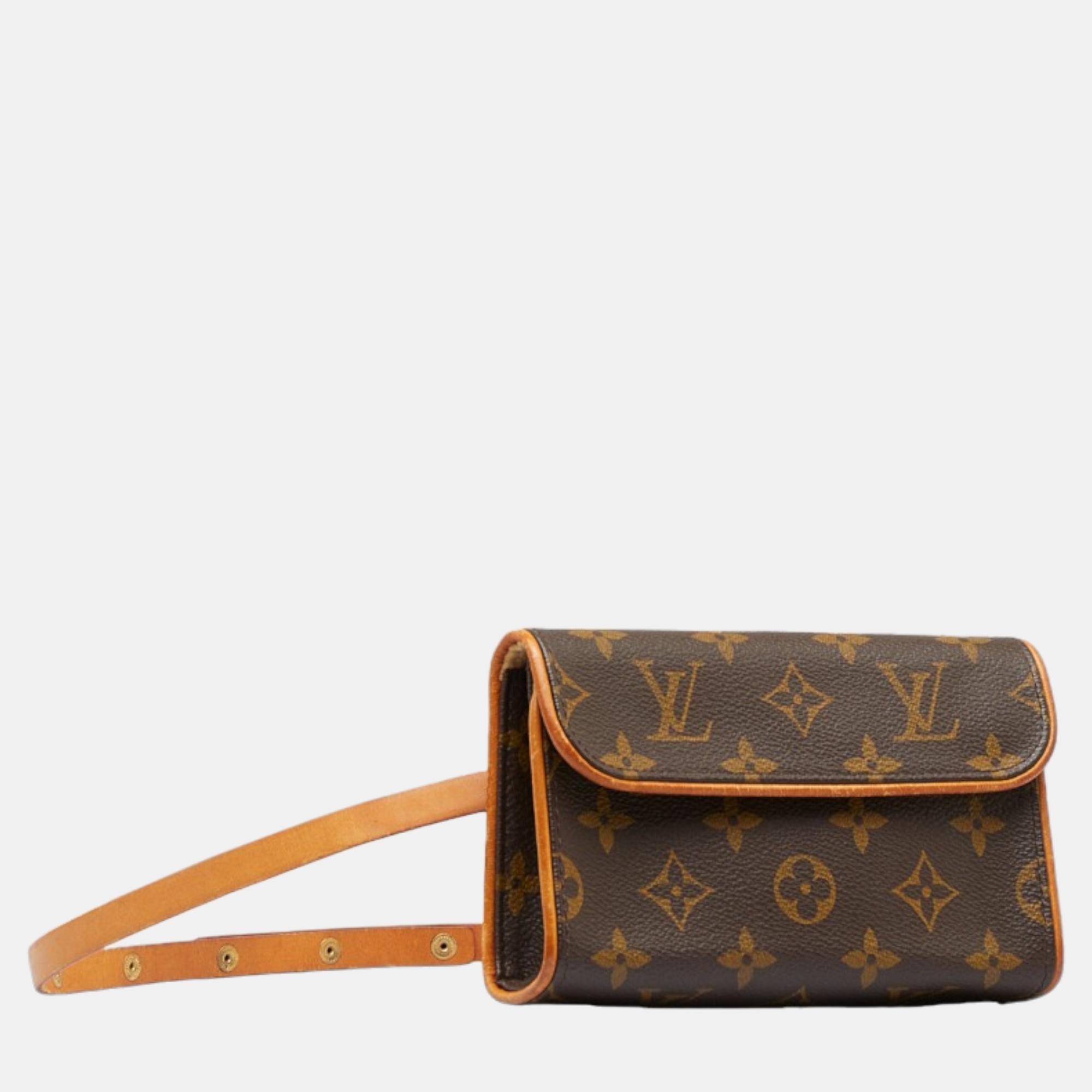 

Louis Vuitton Brown Canvas Monogram Pochette Florentine Belt Bag