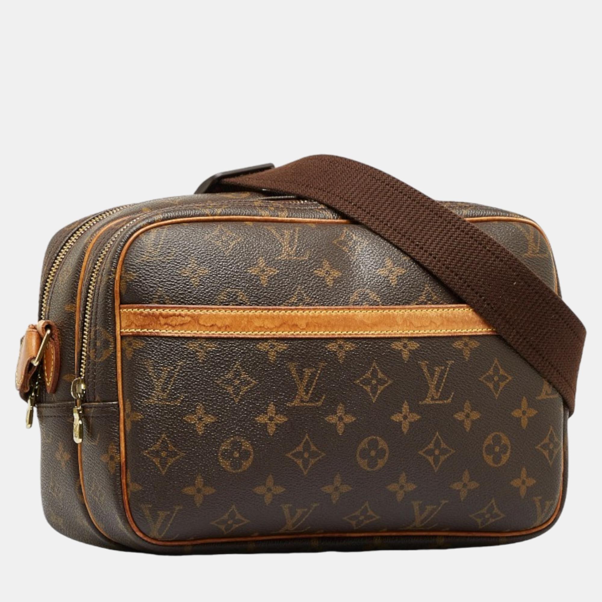  Louis Vuitton, Pre-Loved Monogram Canvas Reporter PM, Brown : Luxury  Stores