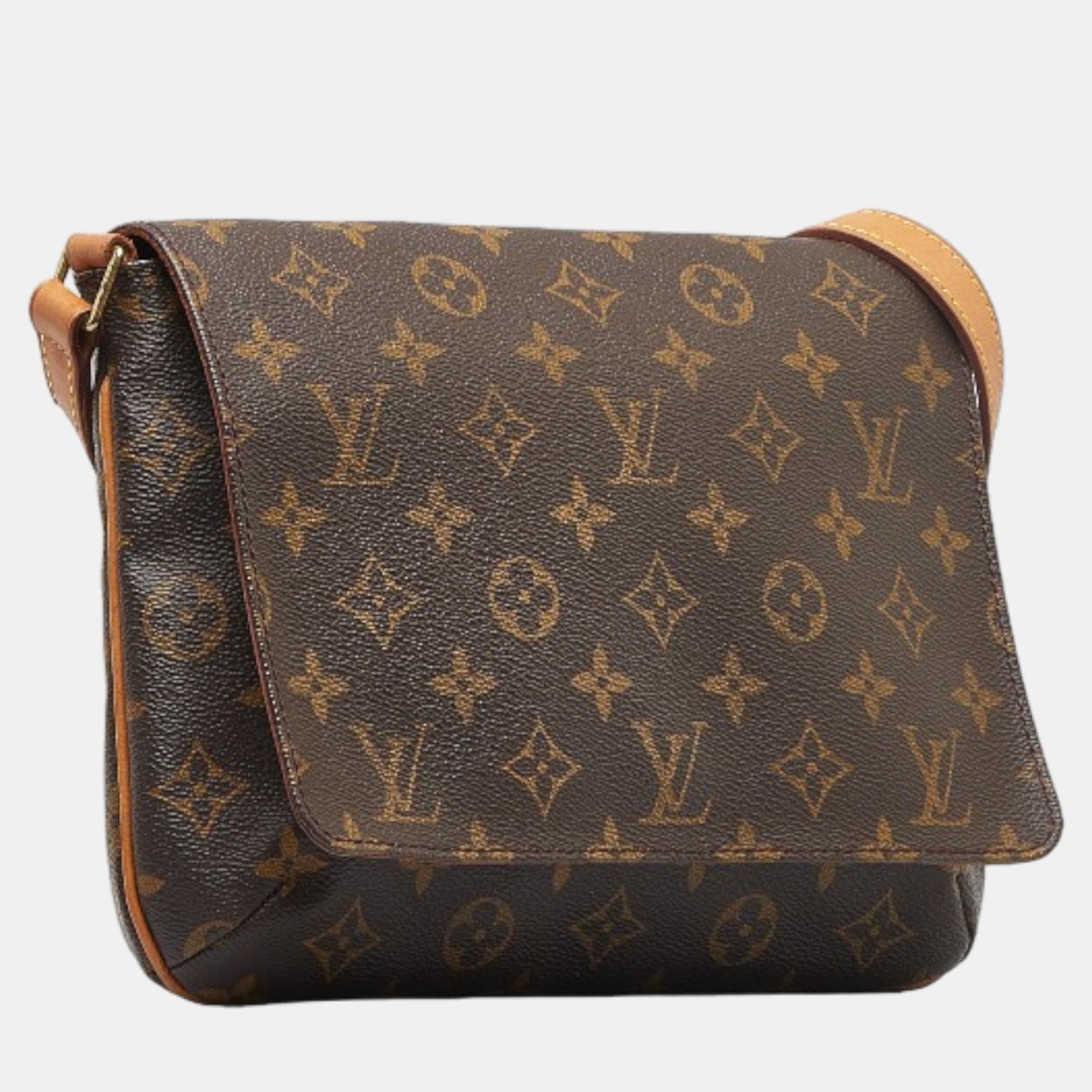 

Louis Vuitton Brown Canvas Monogram Musette Tango Short Strap Shoulder Bag