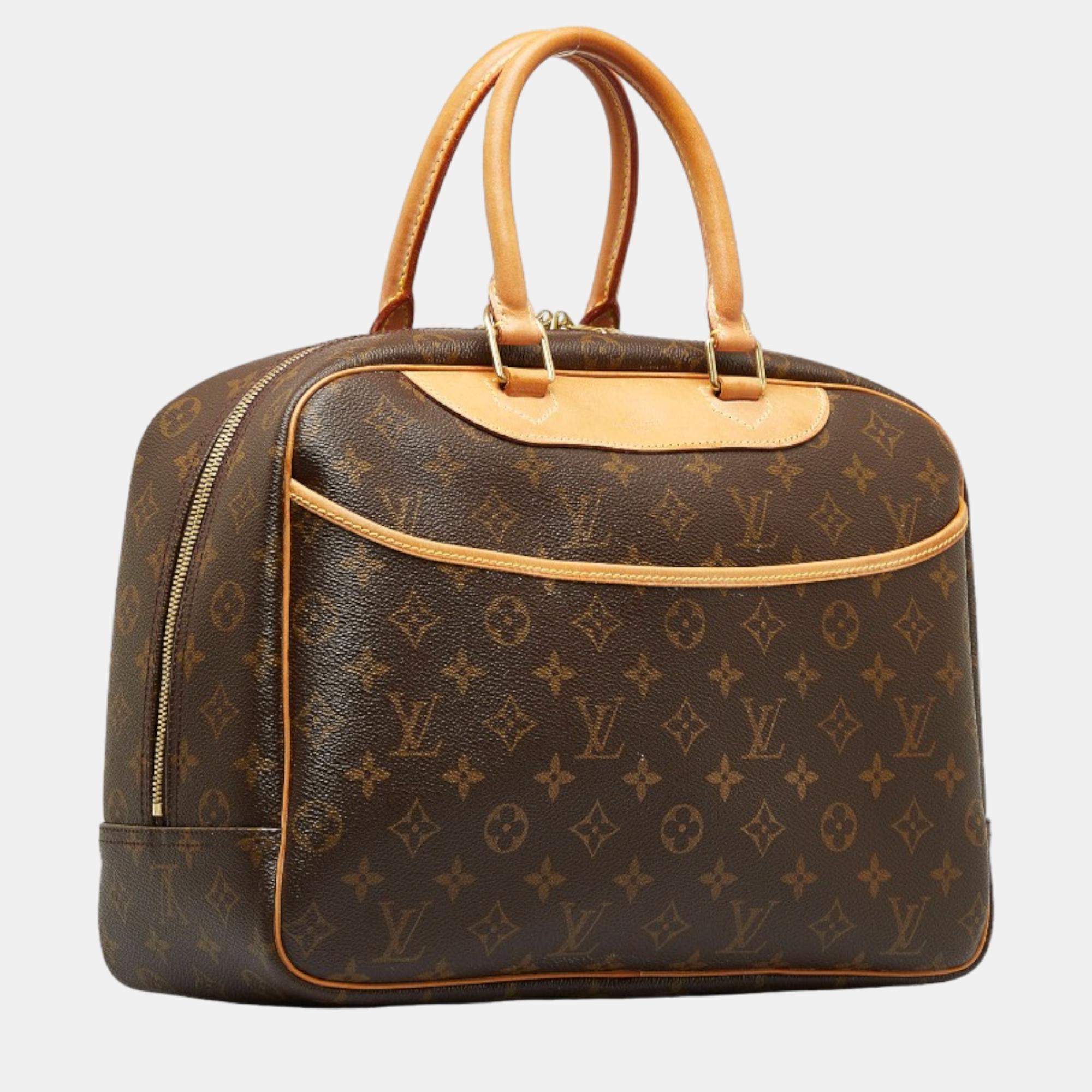 

Louis Vuitton Brown Monogram Canvas Deauville Handbag