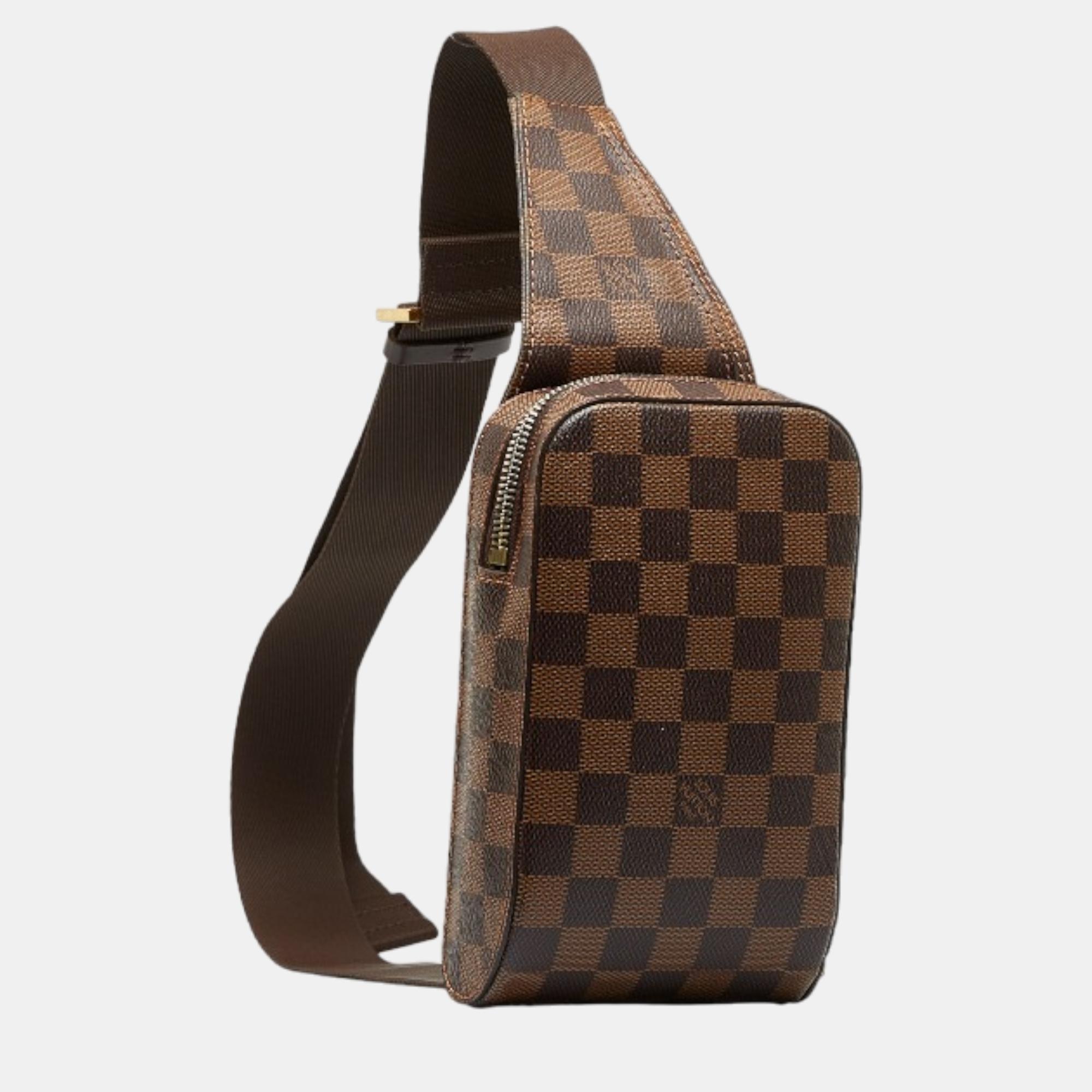 

Louis Vuitton Brown Canvas Damier Ebene Geronimos Belt Bag