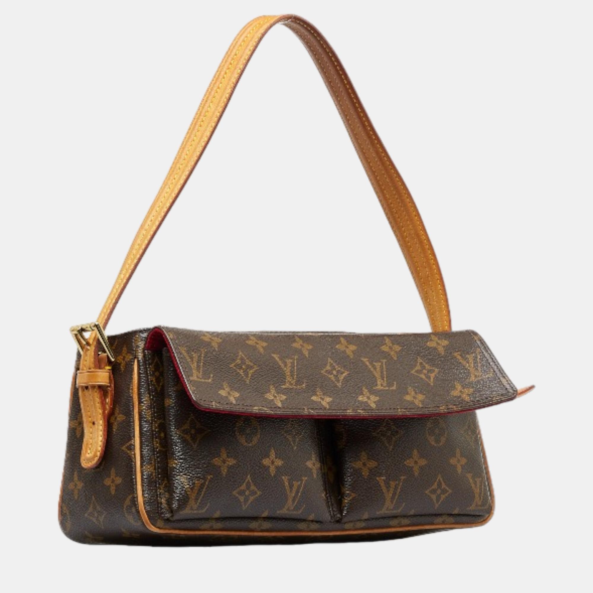 

Louis Vuitton Brown Canvas Monogram Viva Cite MM Shoulder Bag