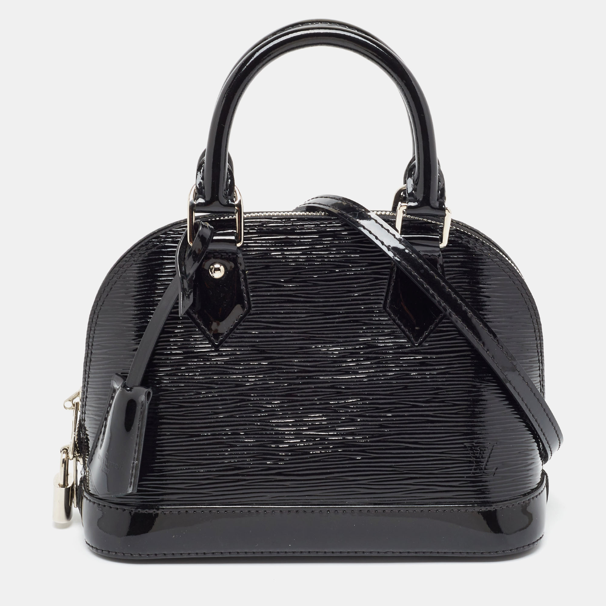 Pre Owned Louis Vuitton Black Electric Epi Leather Alma BB Bag