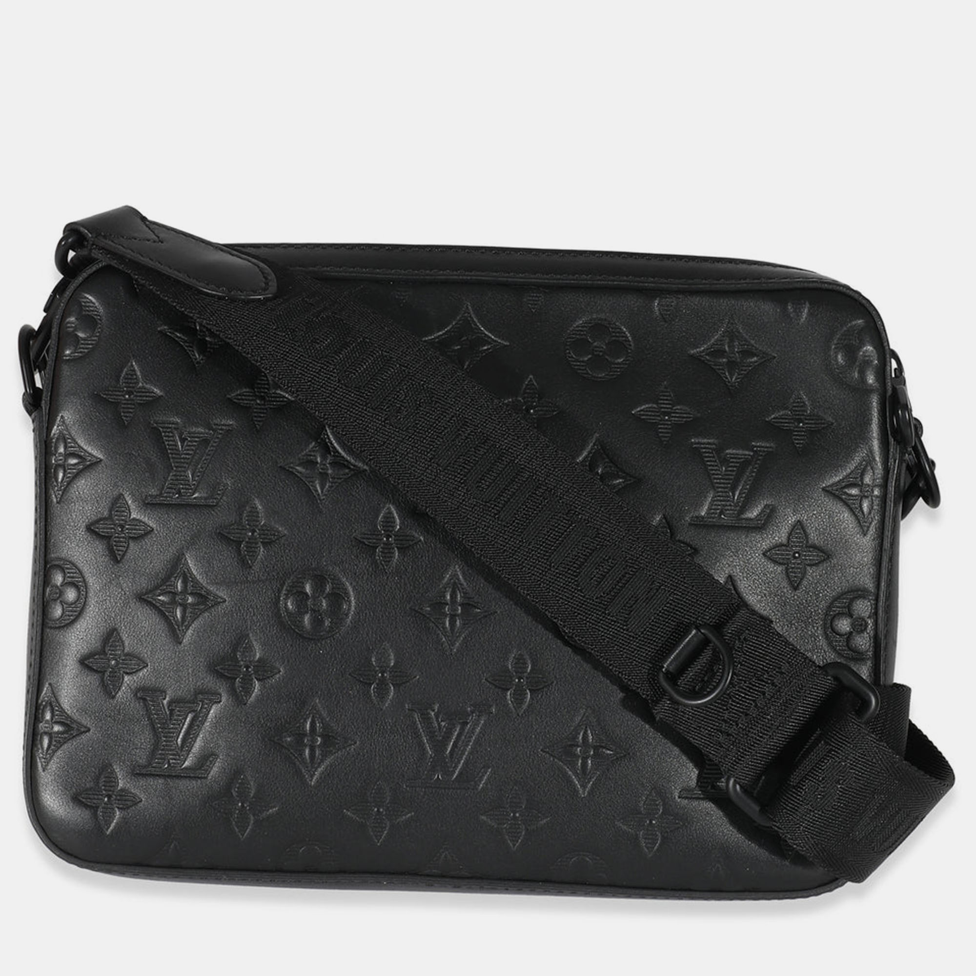 Black Louis Vuitton Damier Cobalt Jungle District Messenger PM Crossbody Bag