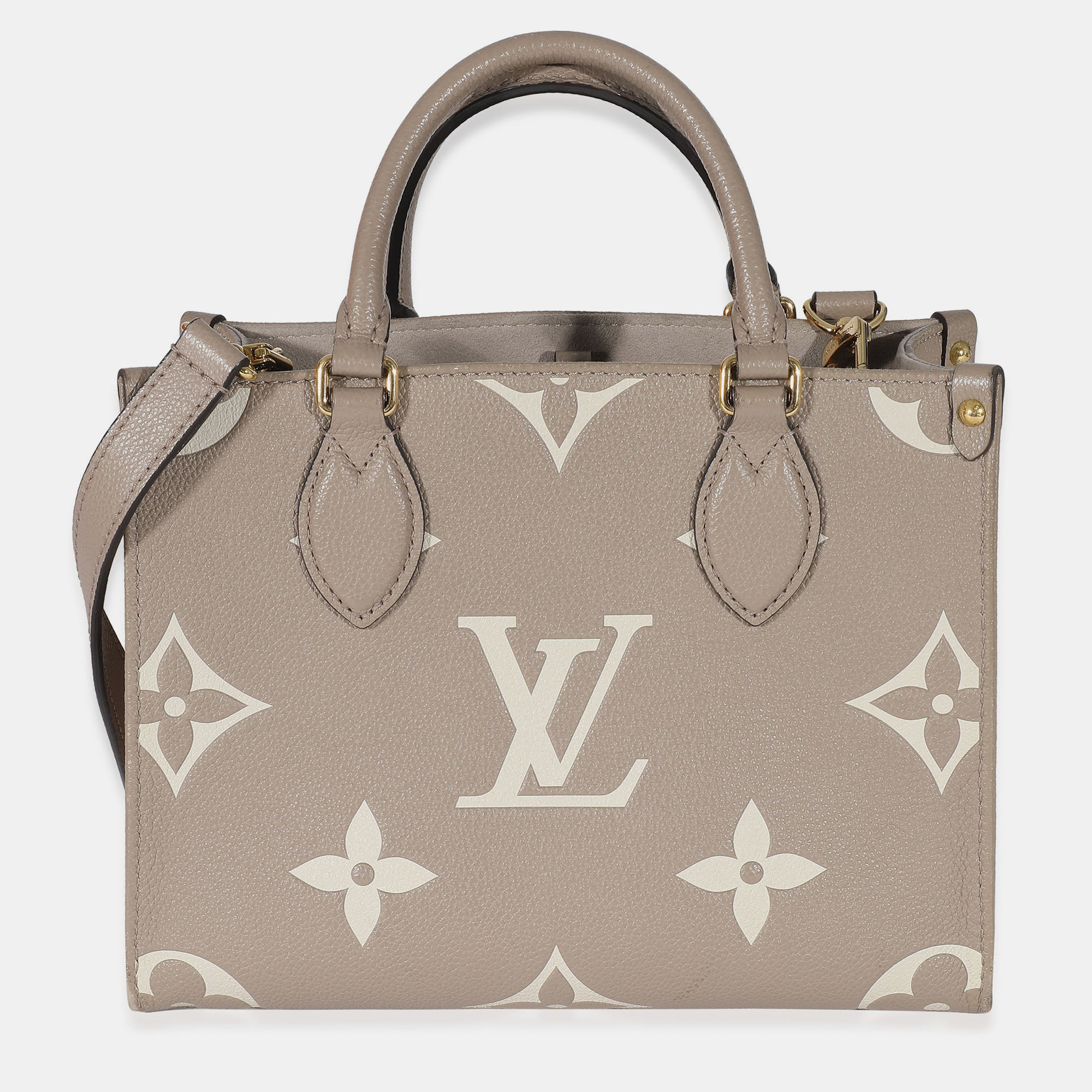 Louis Vuitton - Onthego mm Tote Bag - Cream - Monogram Leather - Women - Luxury