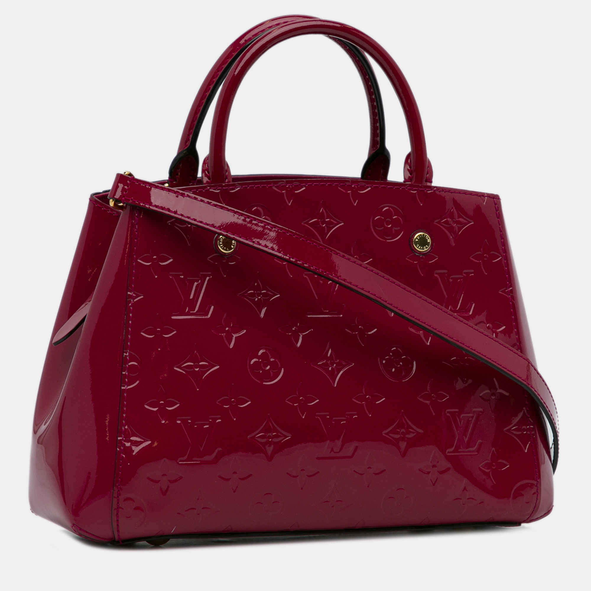 

Louis Vuitton Monogram Vernis Montaigne BB, Red