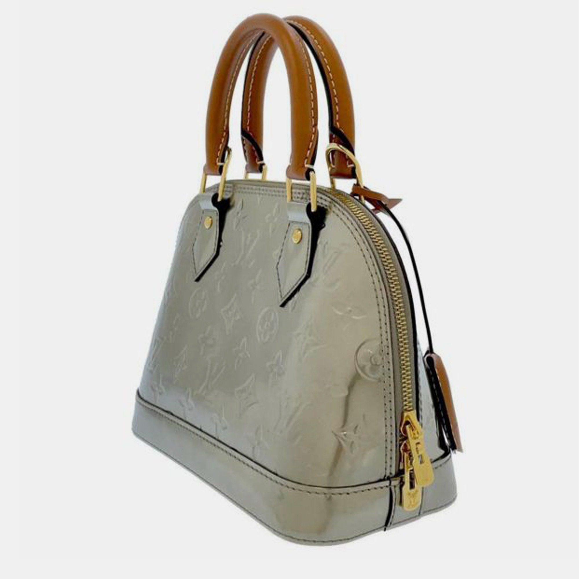 

Louis Vuitton Monogram Vernis Alma BB, Silver