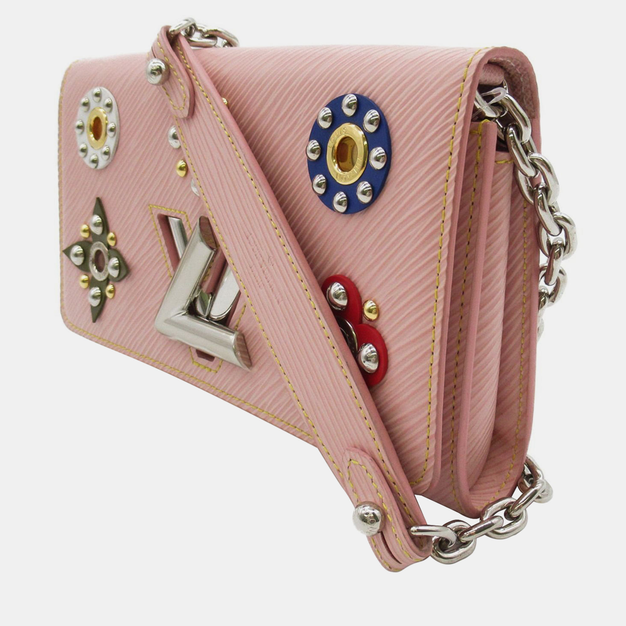 Louis Vuitton - Twist Mechanical Flower Epi Leather Chain Wallet