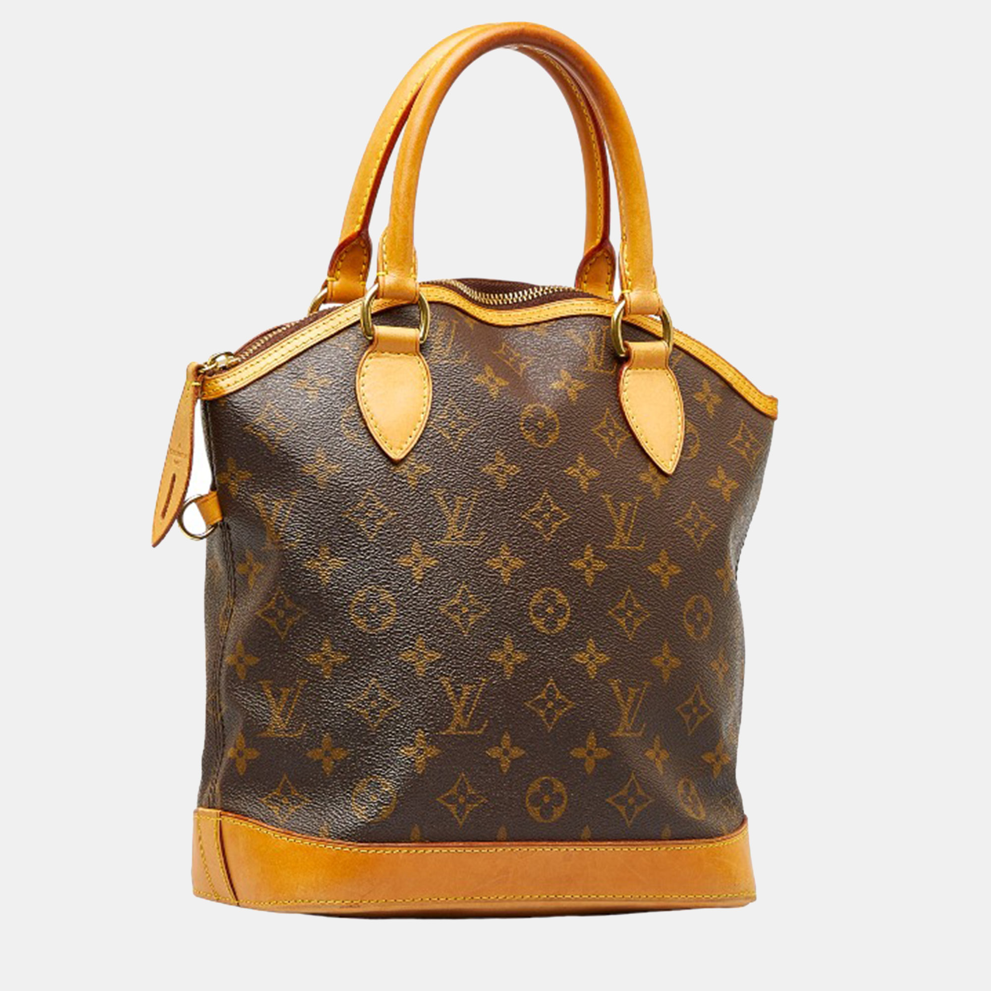 Lockit vertical cloth tote Louis Vuitton Brown in Cloth - 33575129