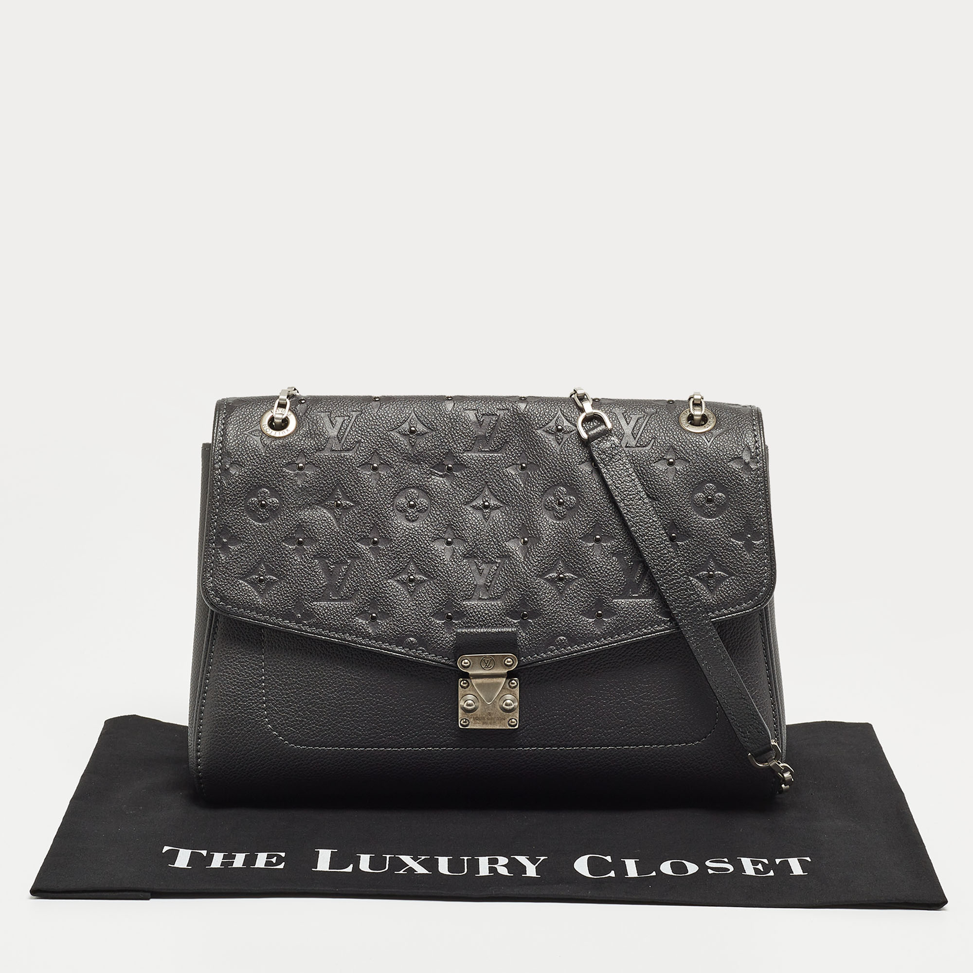 Louis Vuitton Platine Monogram Empreinte Leather Studded St