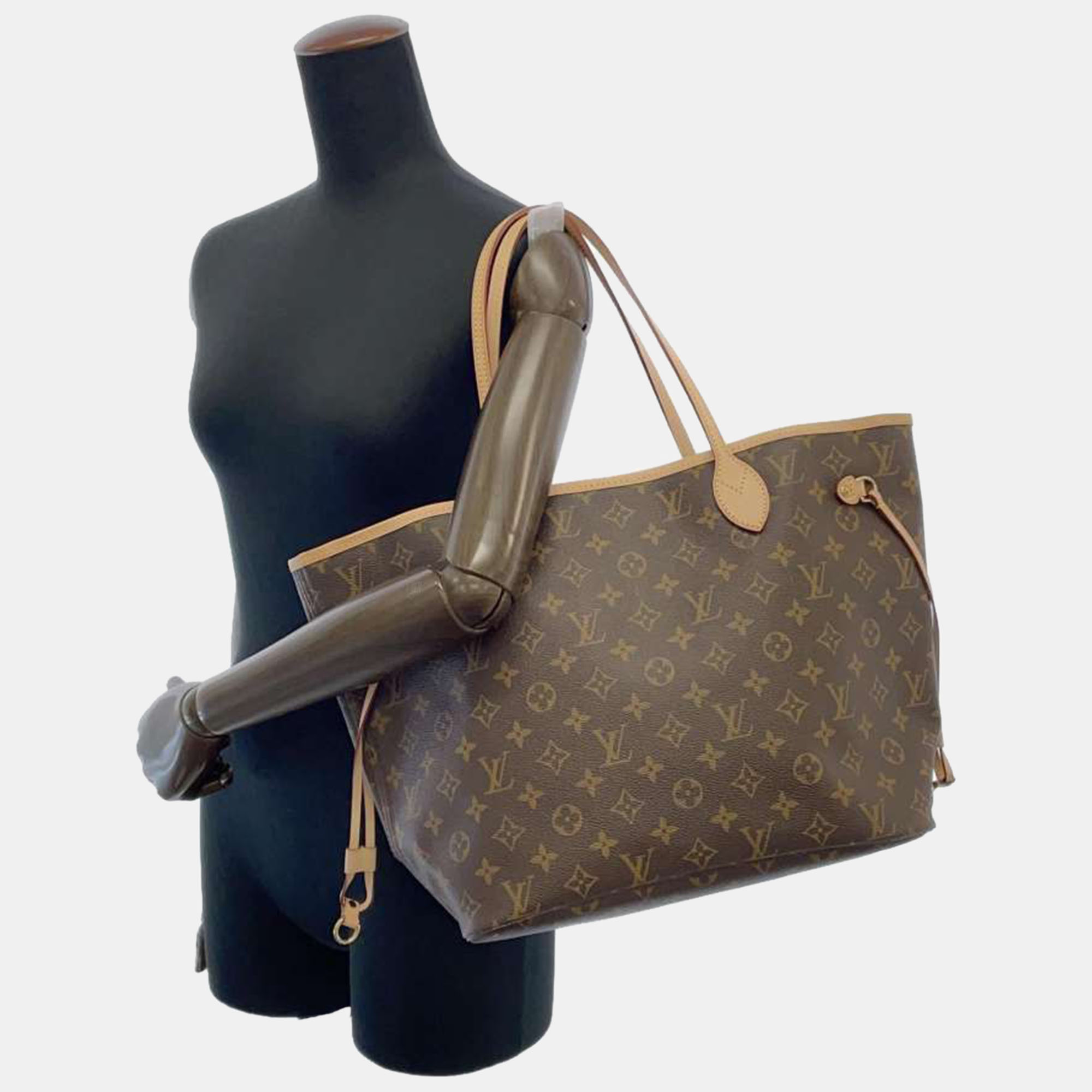 

Louis Vuitton Monogram Neverfull MM Bag, Brown